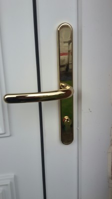 New handles fitted to an old style door