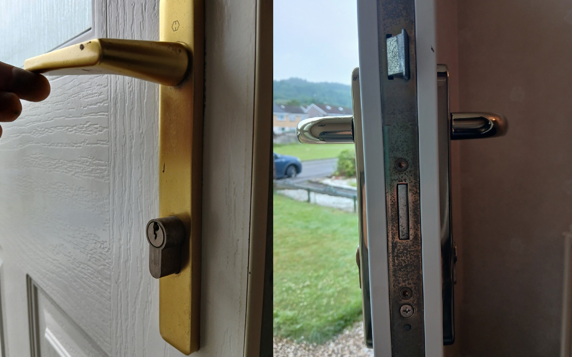 Composite Door Handle and Lock Replacement in Paisley