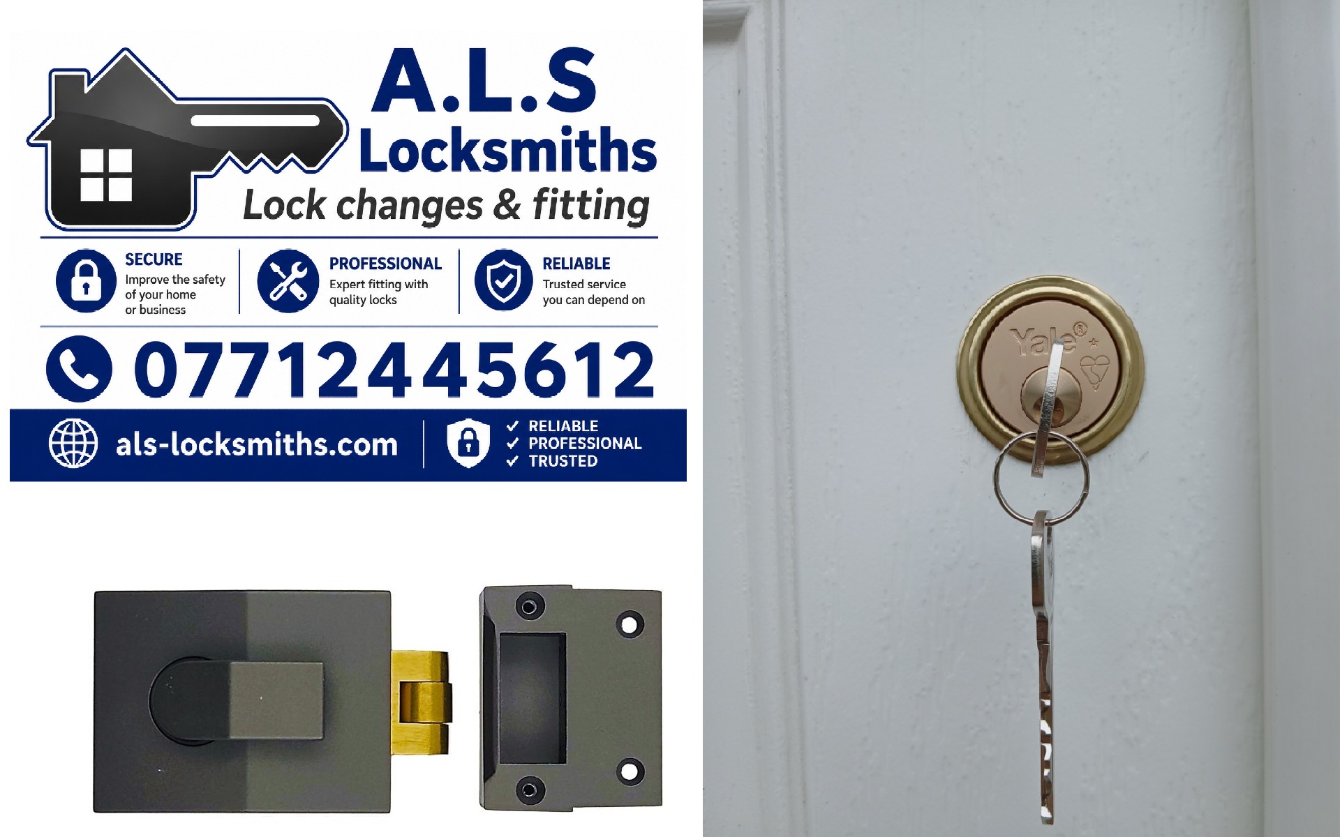 How to Fit a Modern Yale Rim Lock and Nightlatch to a Wooden Door