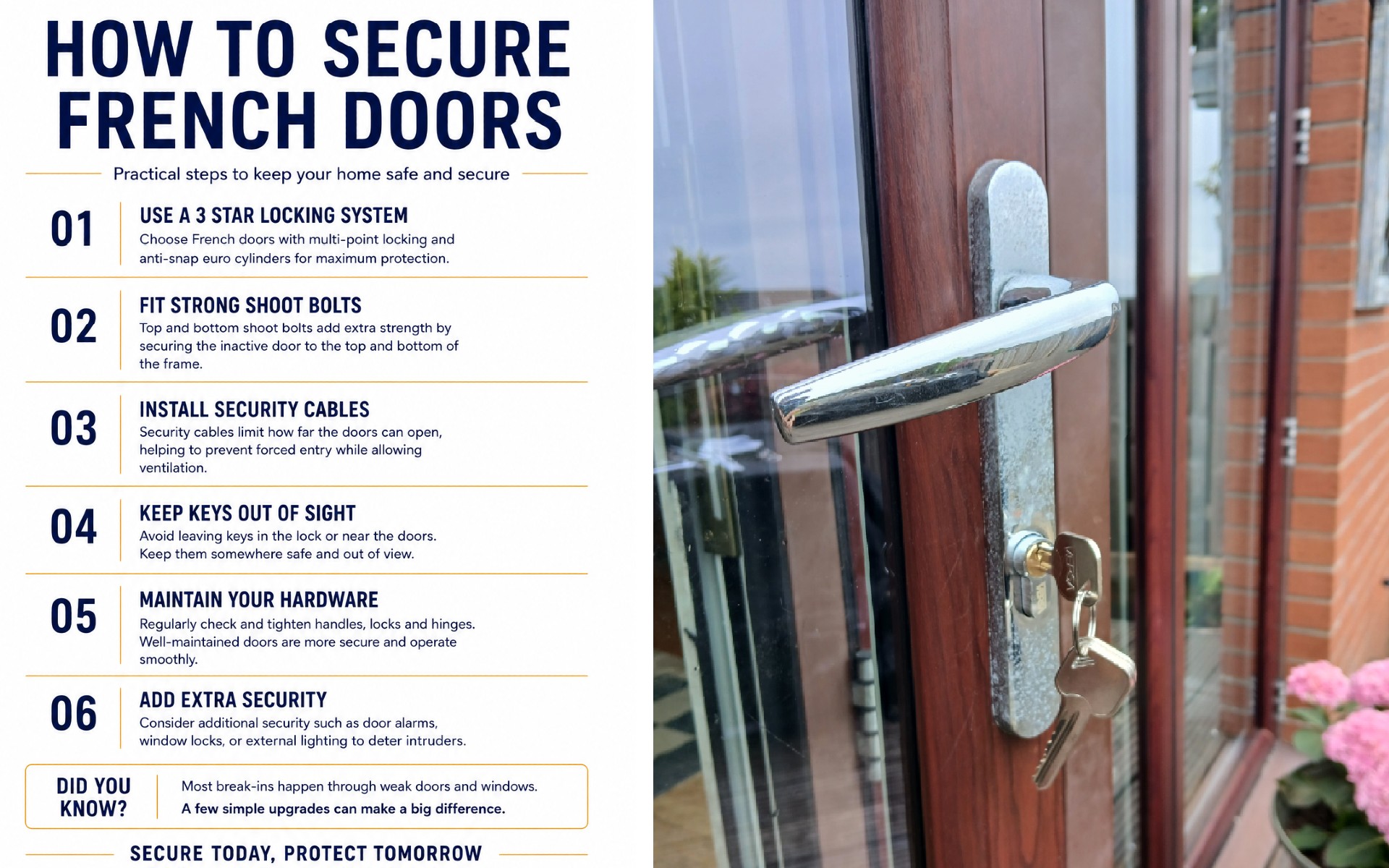 How to Secure French Doors