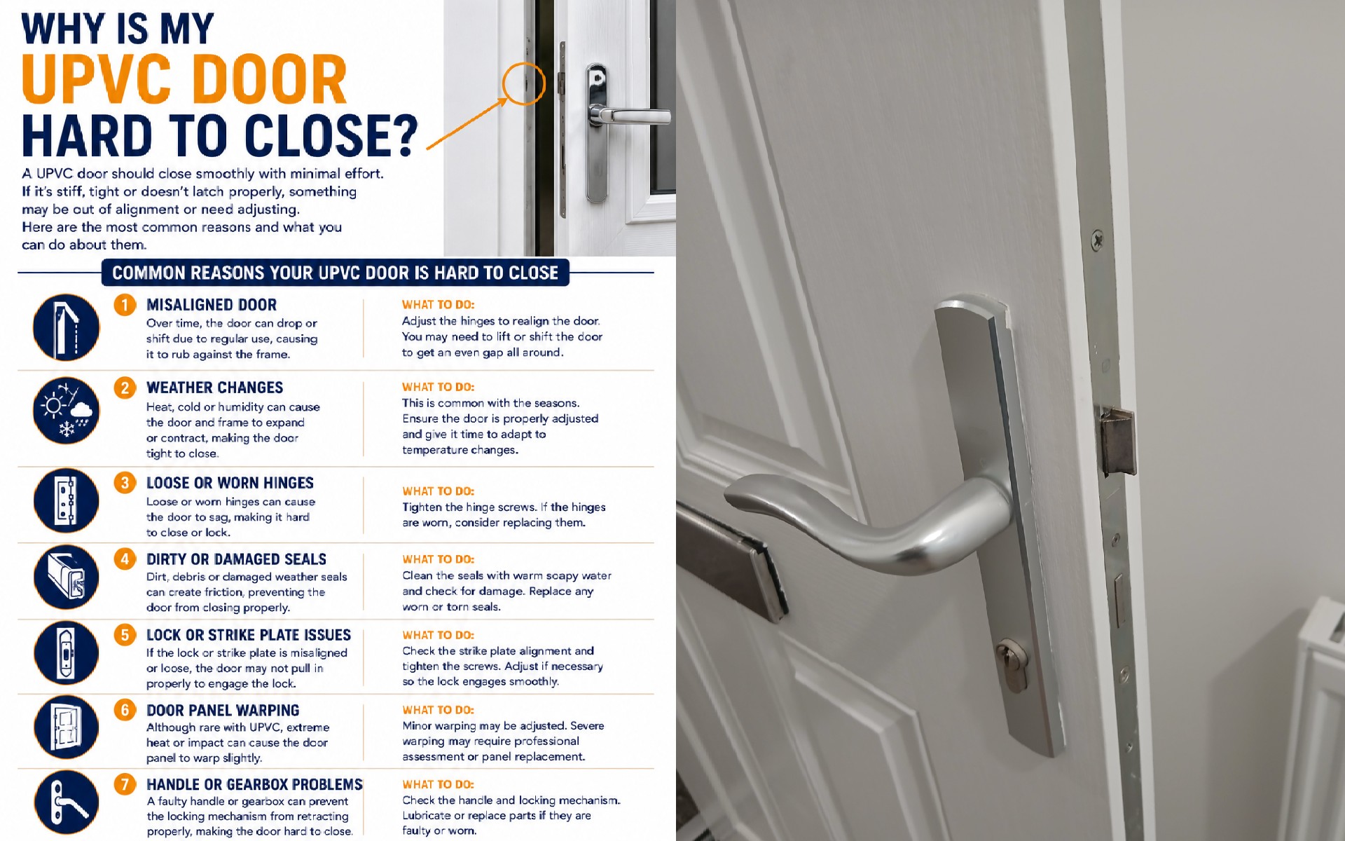 Why Is My UPVC Door Hard to Close?