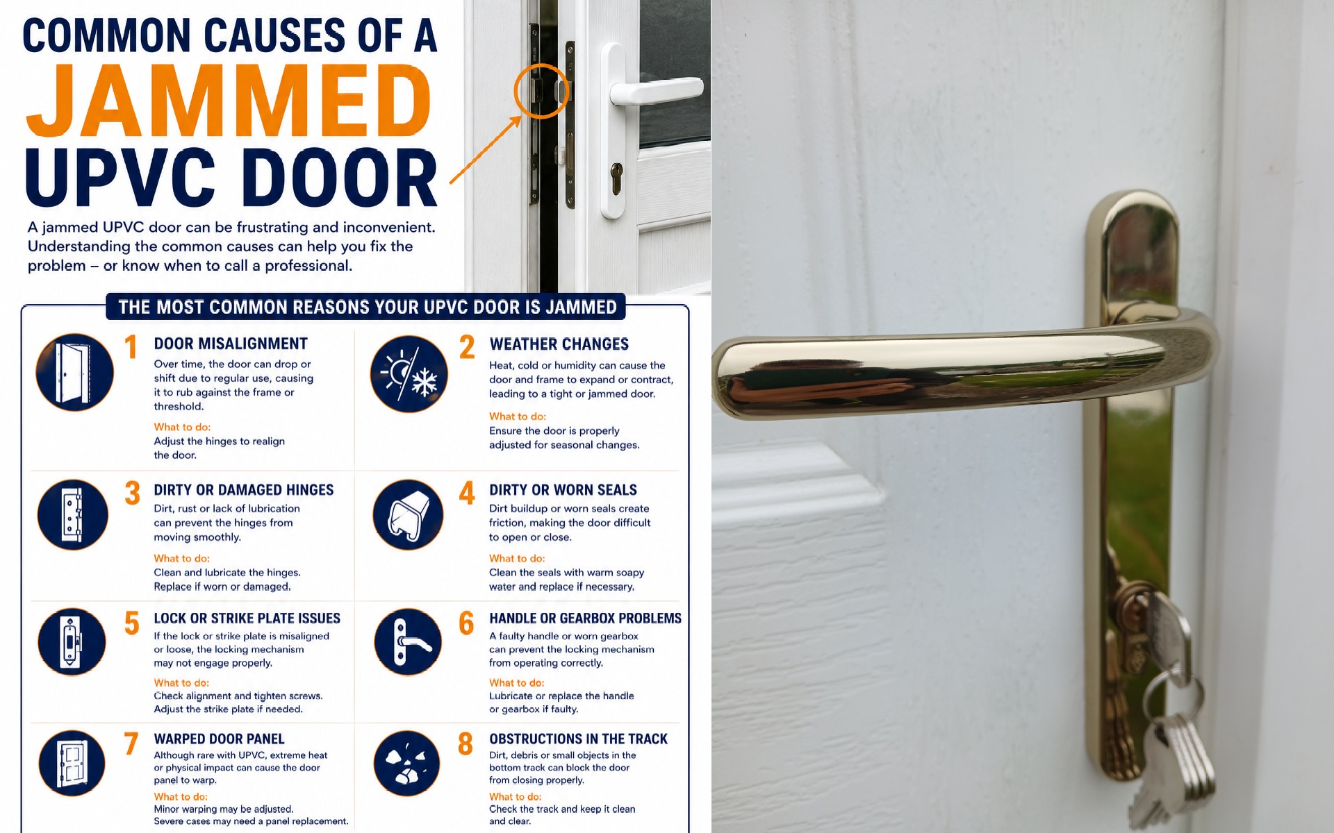 Common Causes of a Jammed UPVC Door