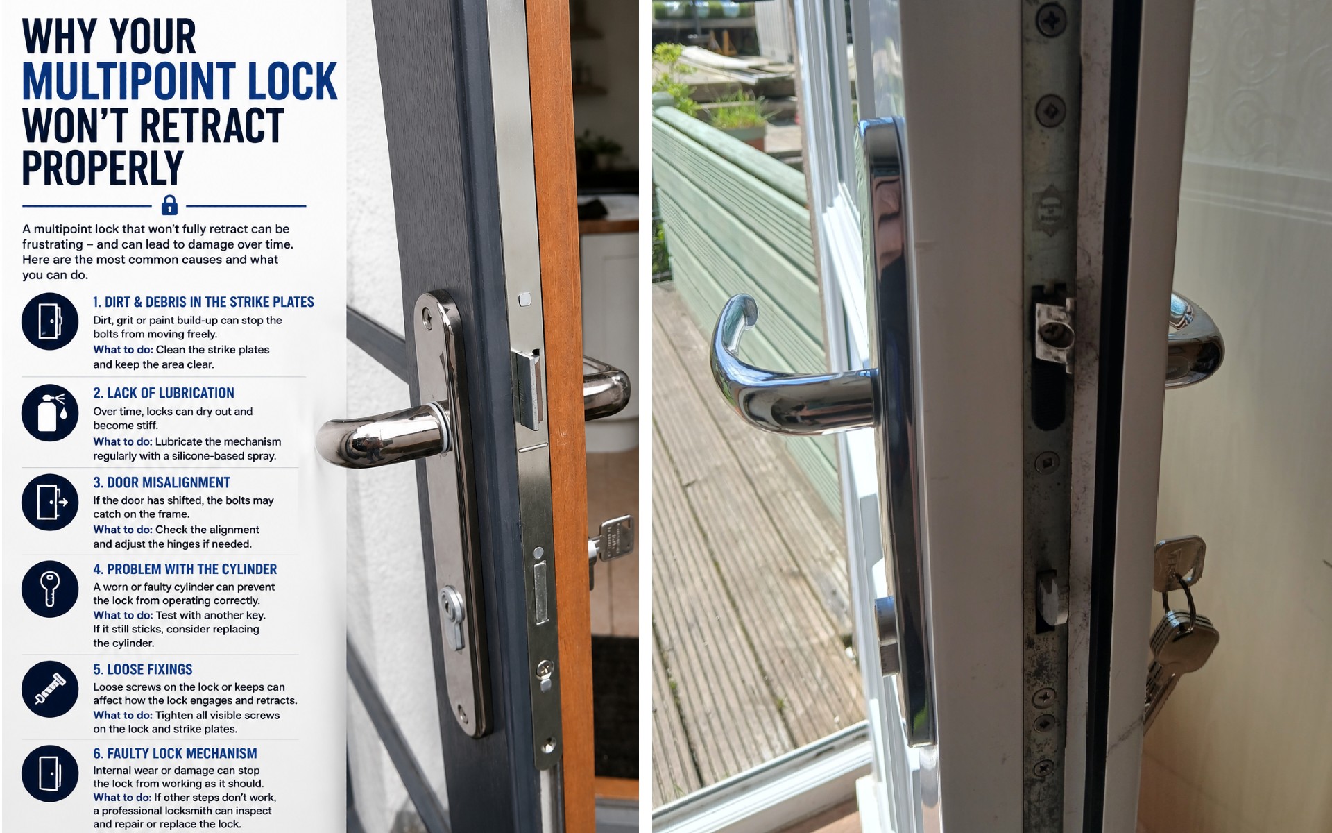 Why Your Multipoint Lock Won't Retract Properly Why Your Multipoint Lock Won't Retract Properly