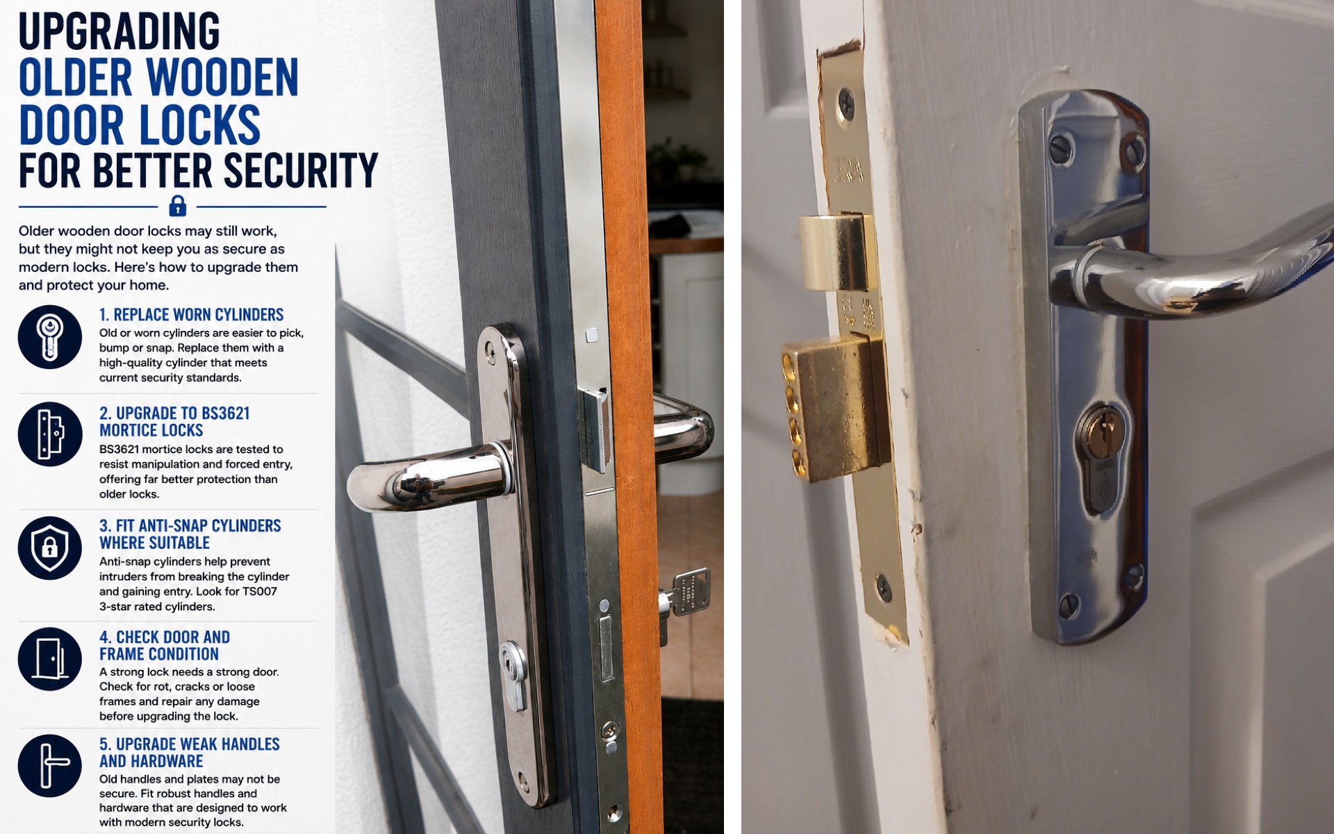 Upgrading Older Wooden Door Locks for Better Security Upgrading Older Wooden Door Locks for Better Security