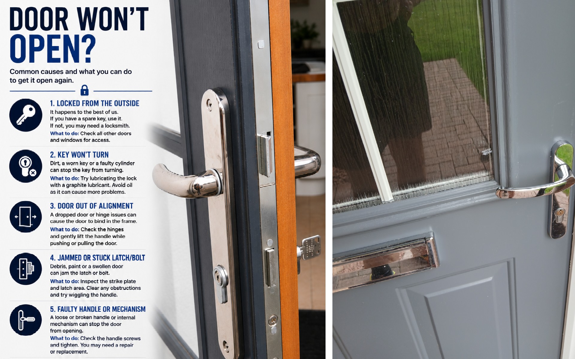 What to Do if Your Front Door Won't Open