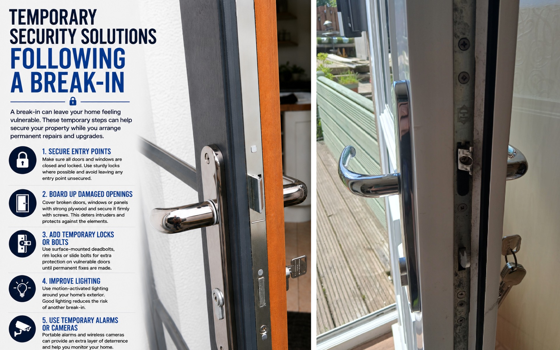 Temporary Security Solutions Following a Break-In