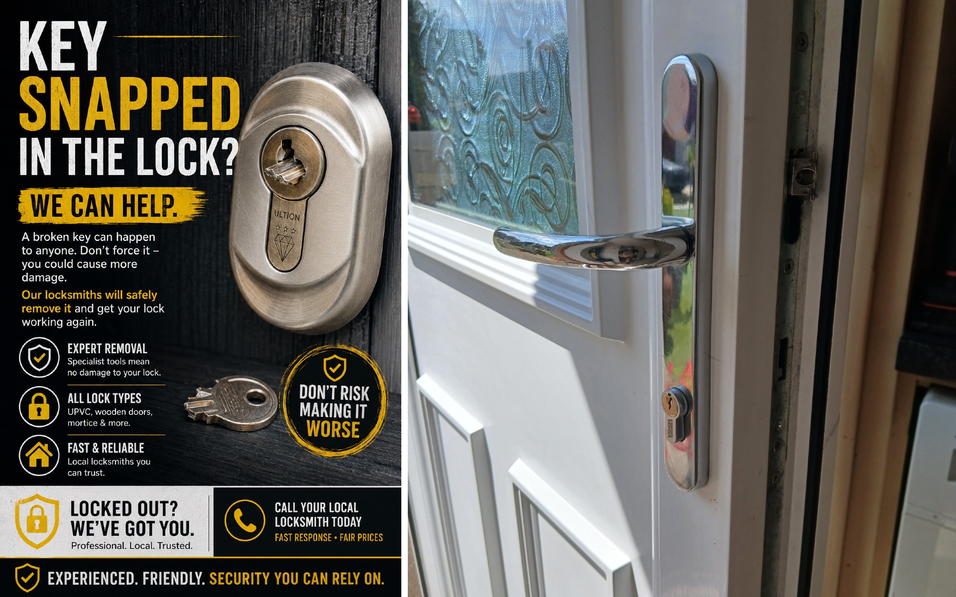Key Snapped in the Lock? What Homeowners Should Do