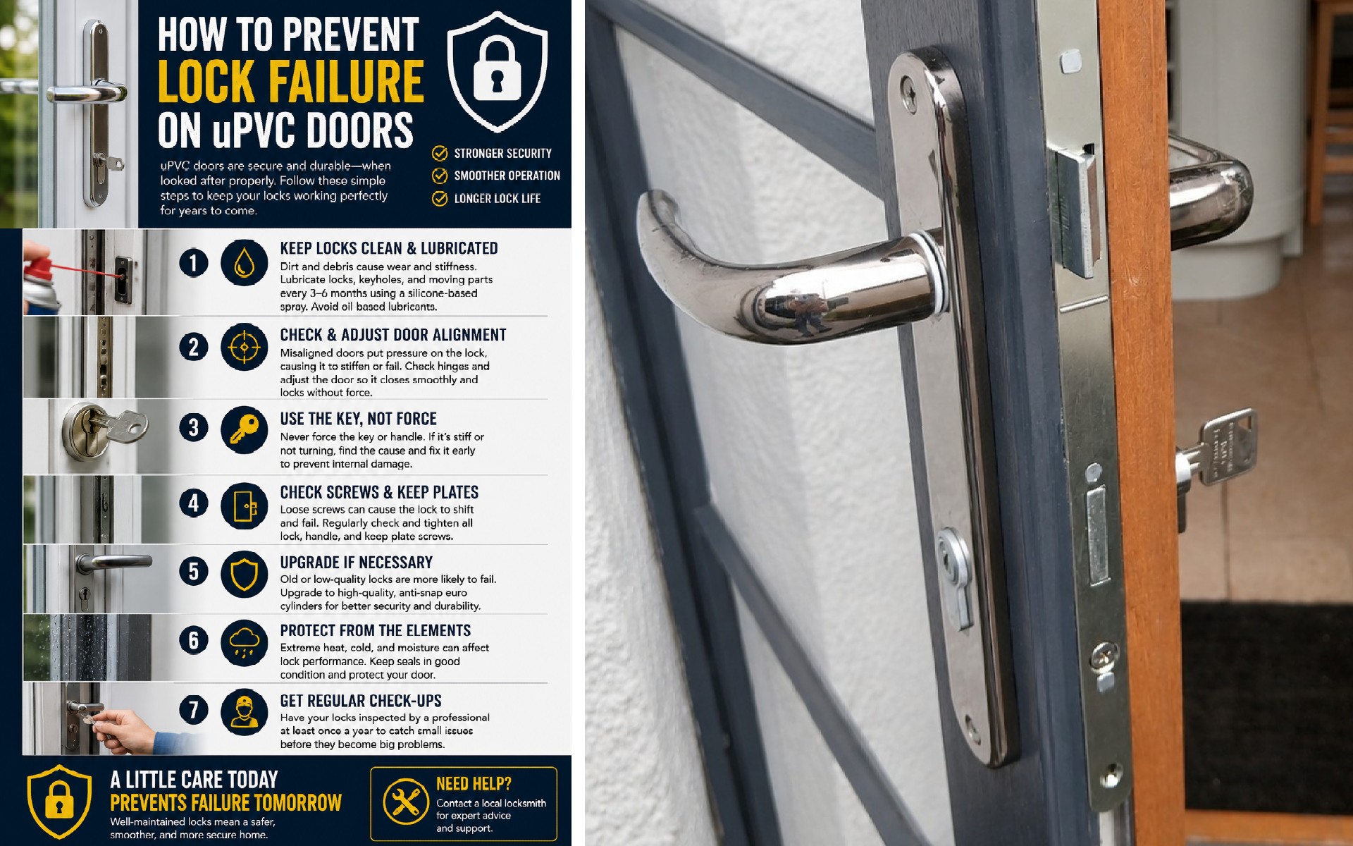 How to Prevent Lock Failure on uPVC Doors How to Prevent Lock Failure on uPVC Doors