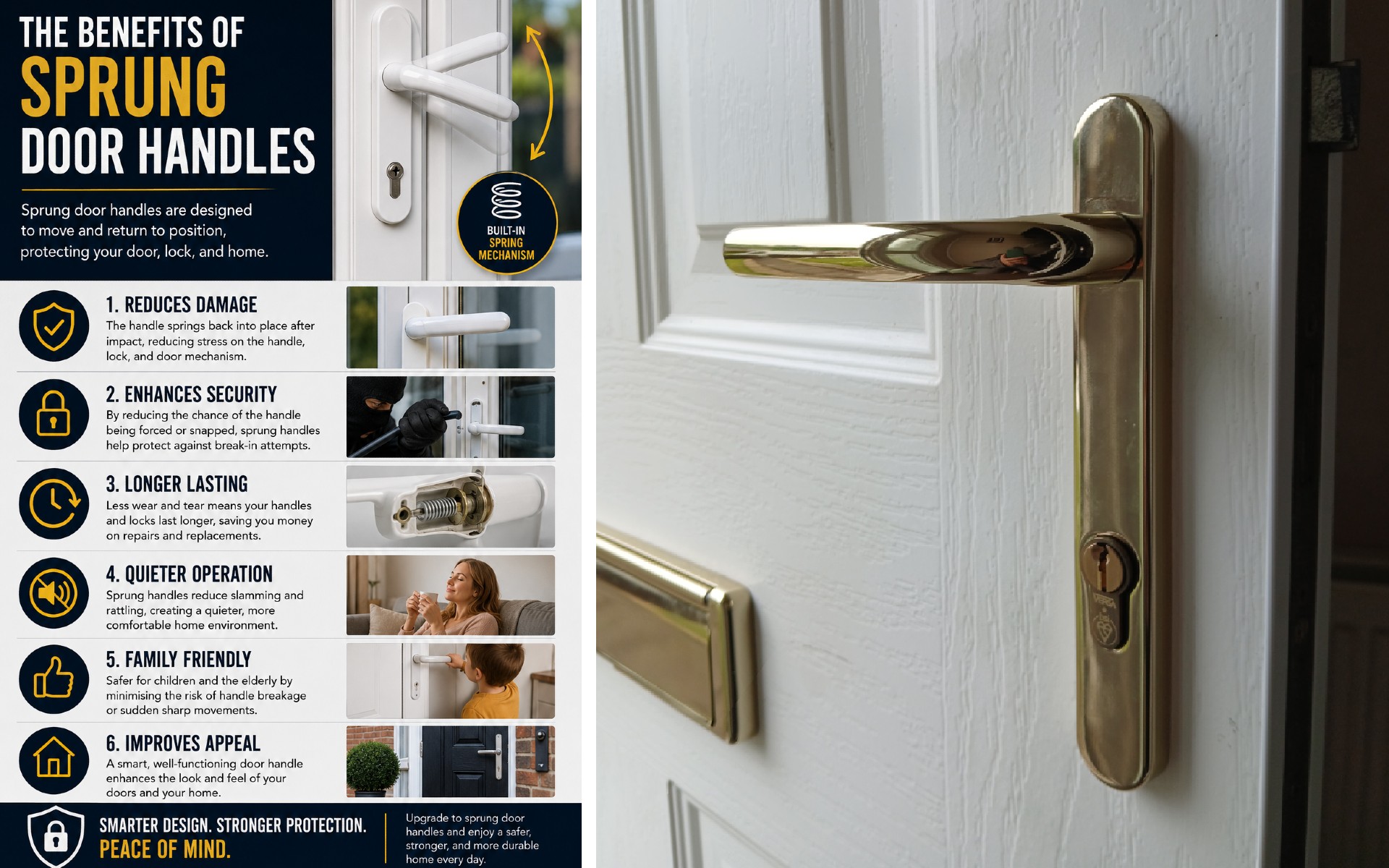 The Benefits of Sprung Door Handles