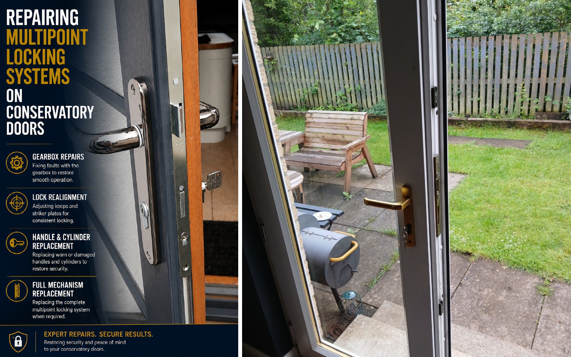 Repairing Multipoint Locking Systems on Conservatory Doors