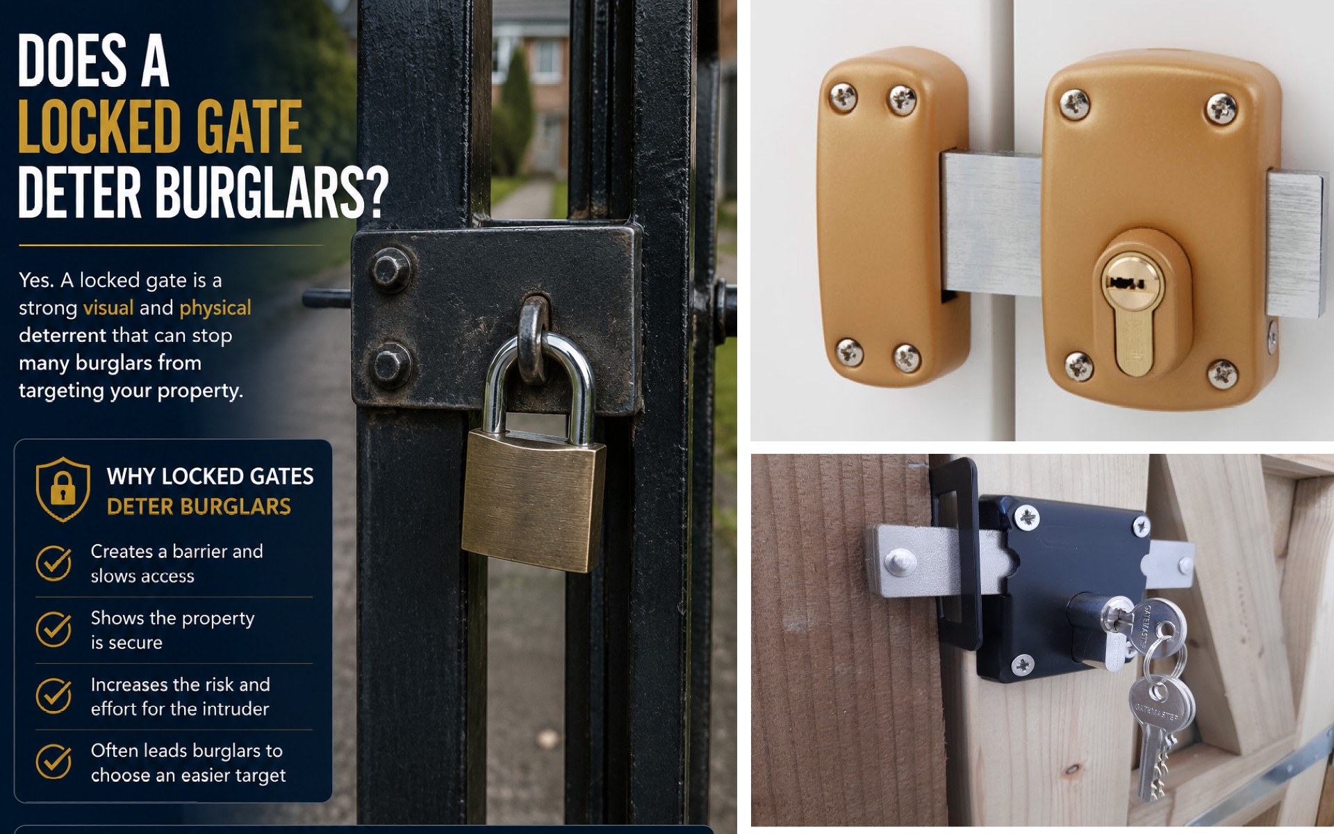 Does a Locked Gate Deter Burglars?