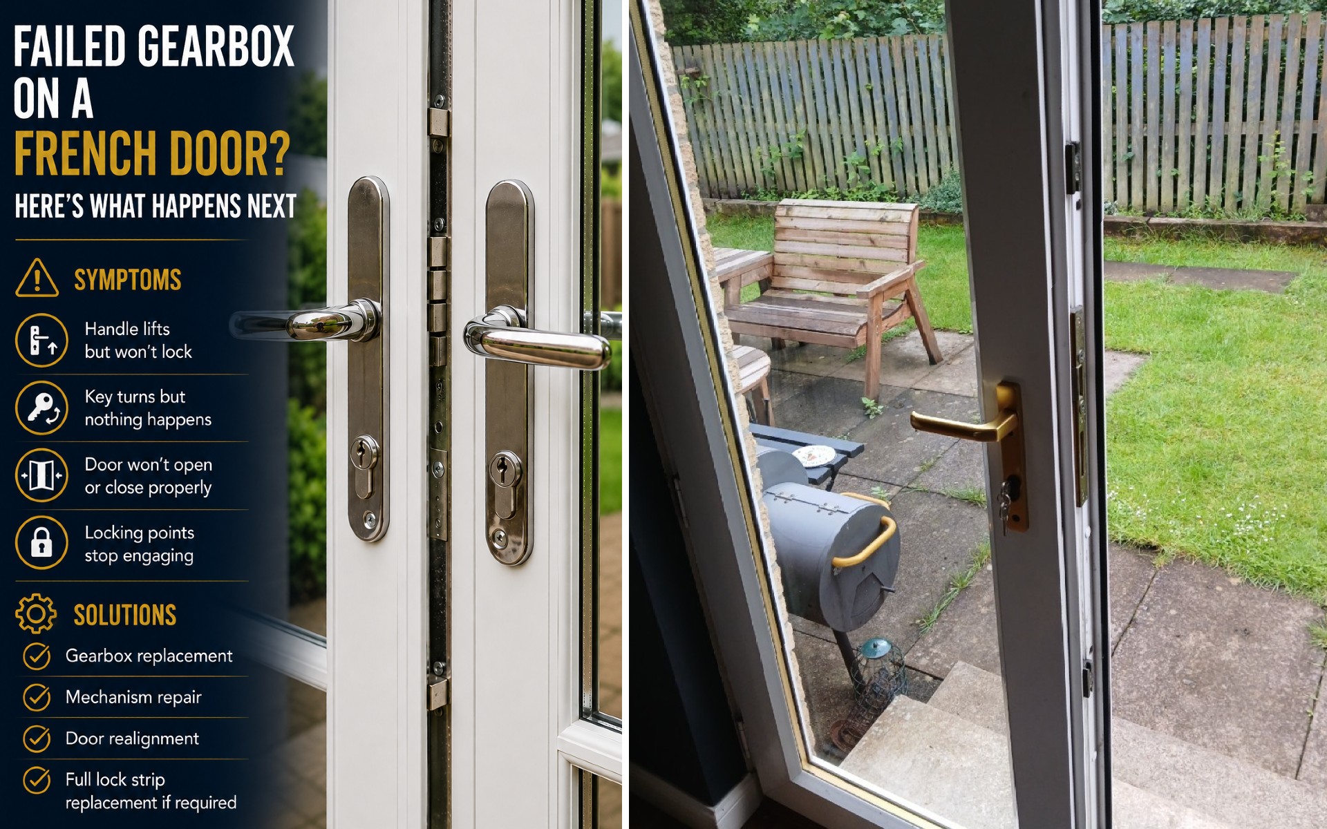 Failed Gearbox on a French Door? Here's What Happens Next