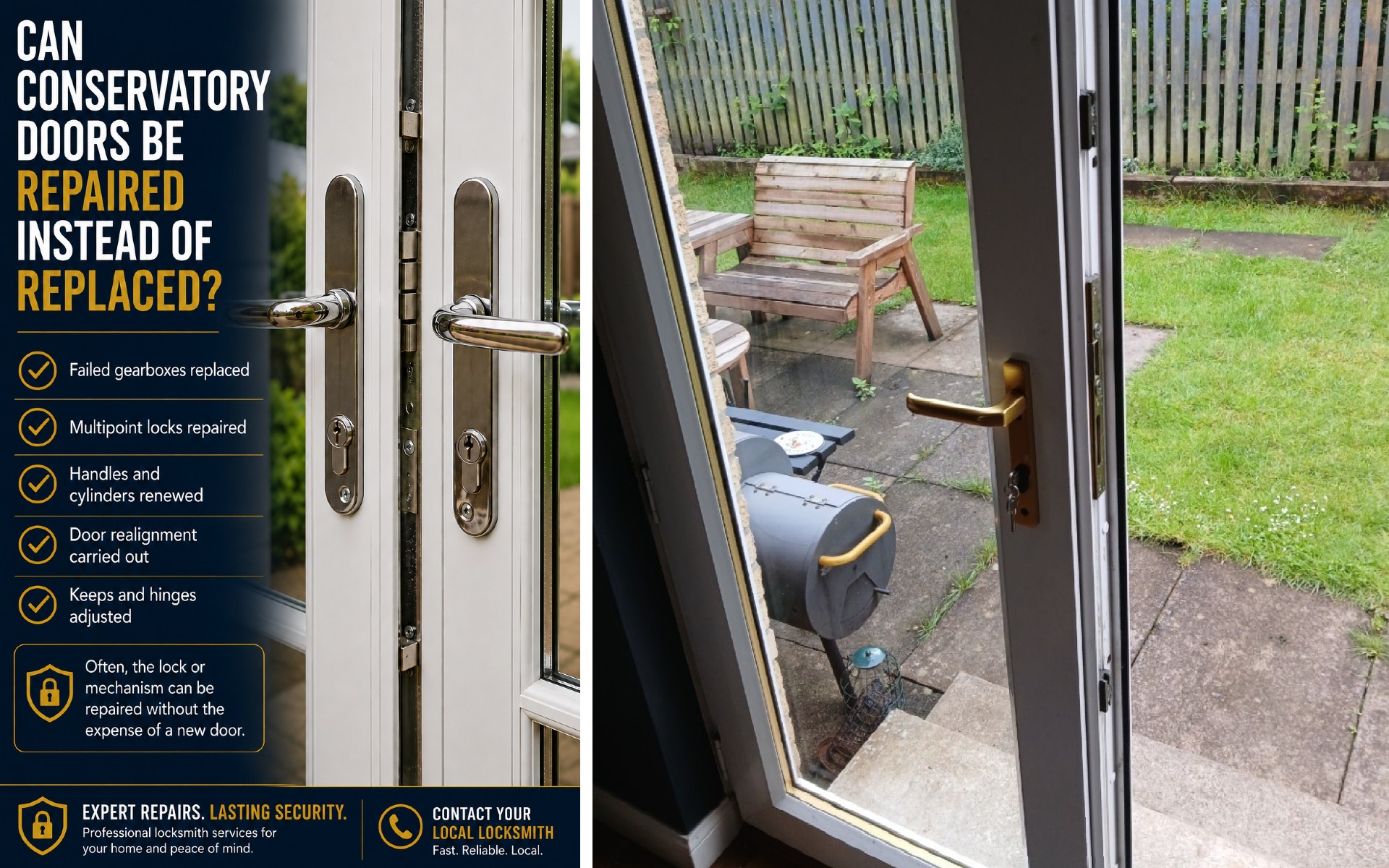 Can Conservatory Doors Be Repaired Instead of Replaced?