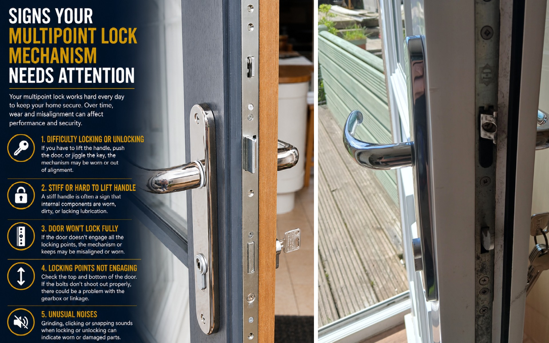 Signs Your Multipoint Lock Mechanism Needs Attention Signs Your Multipoint Lock Mechanism Needs Attention