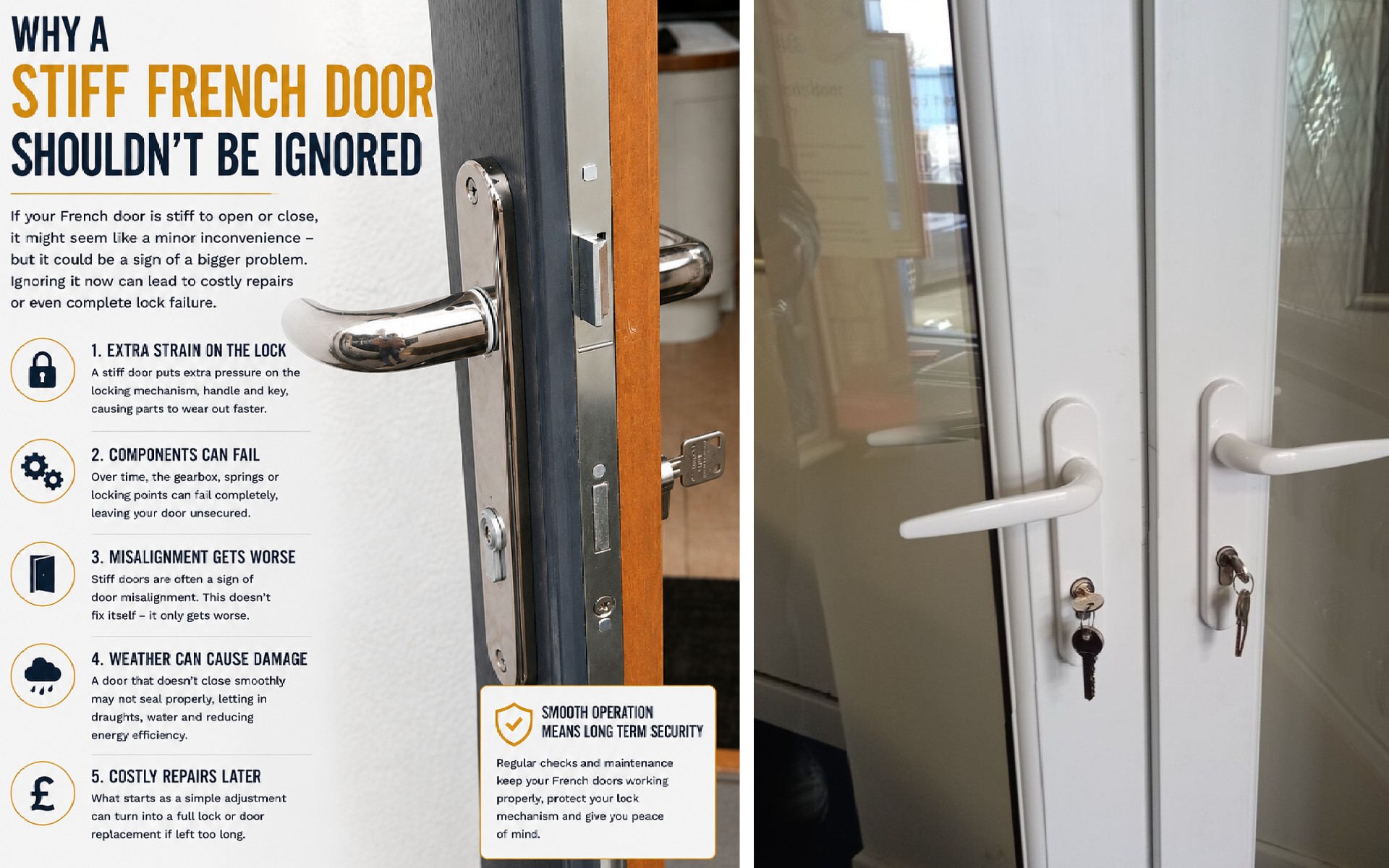 Why a Stiff French Door Shouldn't Be Ignored