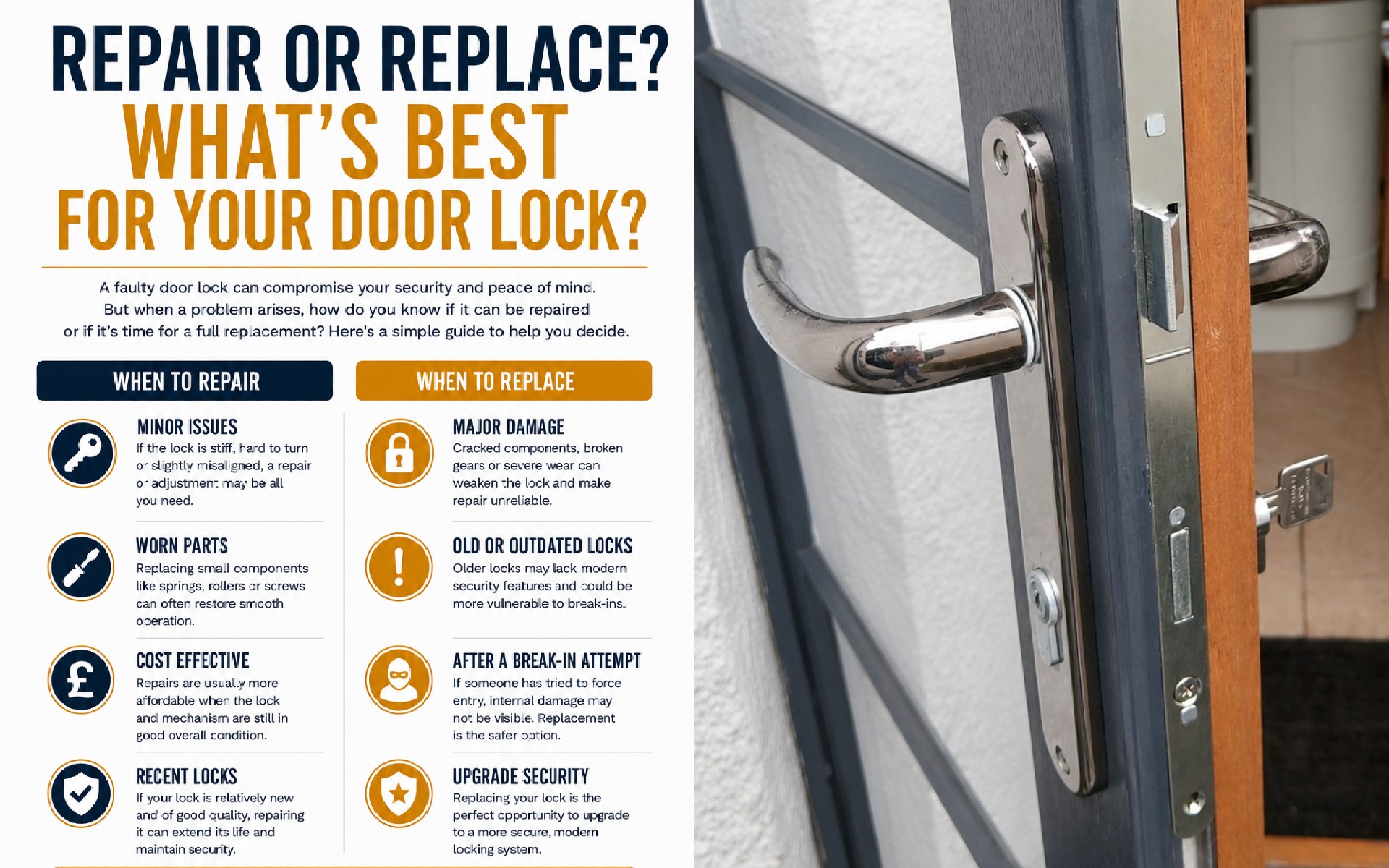 Repair or Replace? What's Best for Your Door Lock?