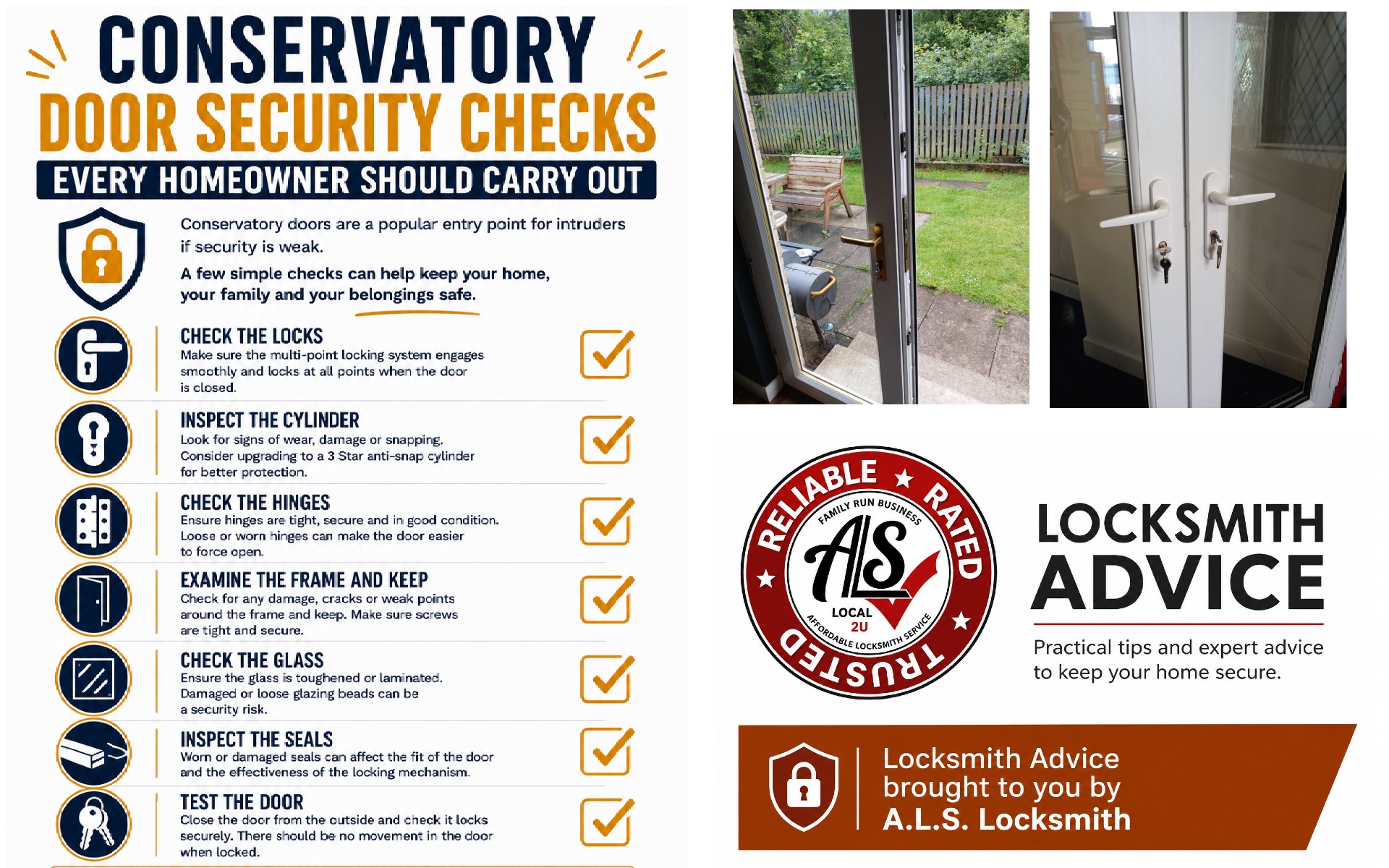 Conservatory Door Security Checks Every Homeowner Should Carry Out