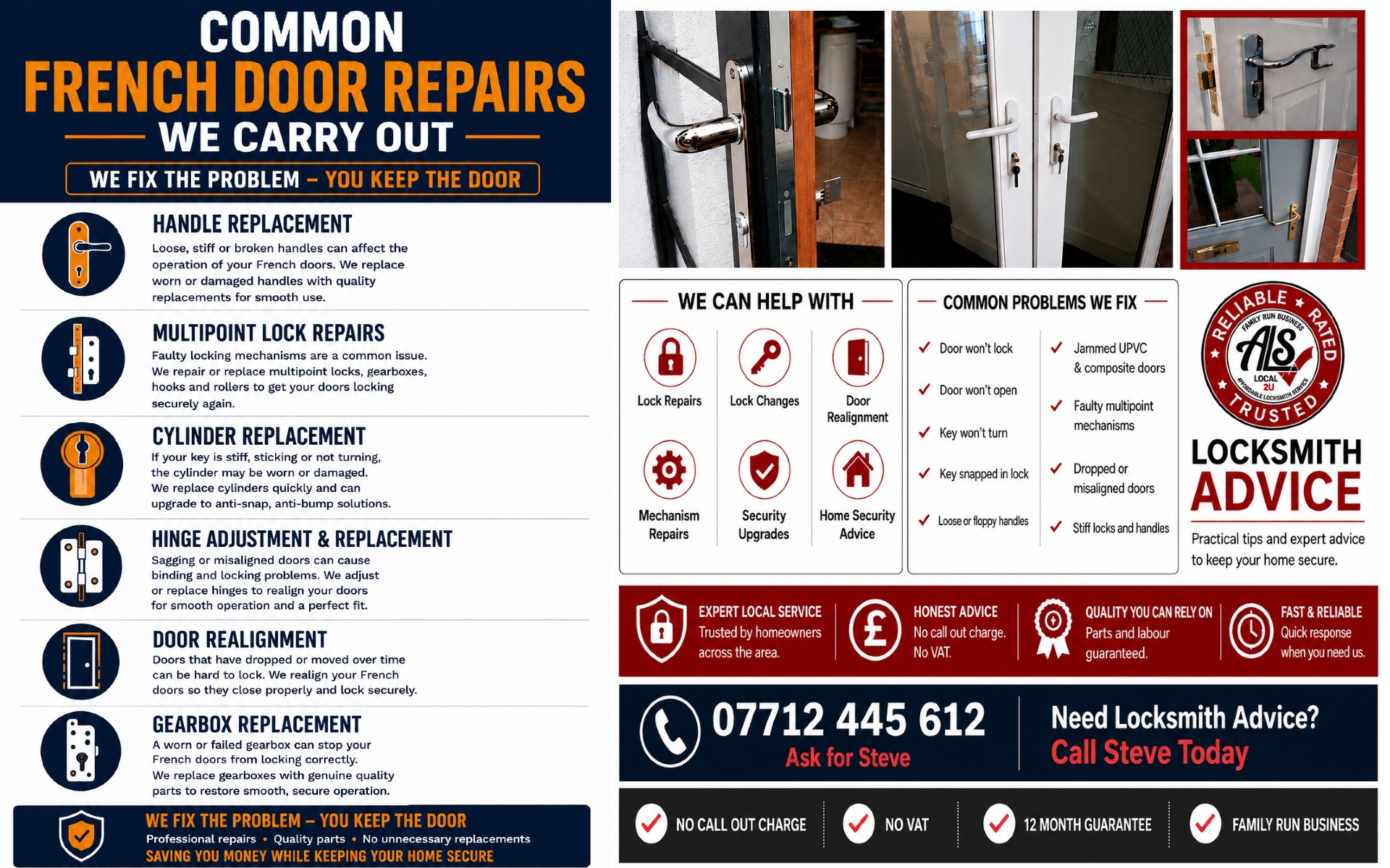 We Fix the Problem – You Keep the Door