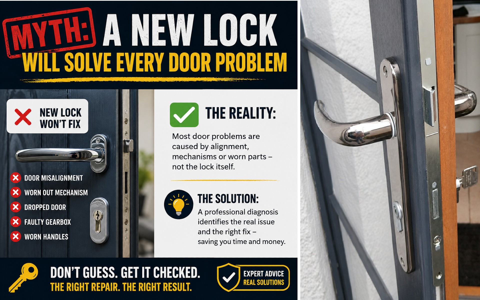 Myth: A New Lock Will Solve Every Door Problem