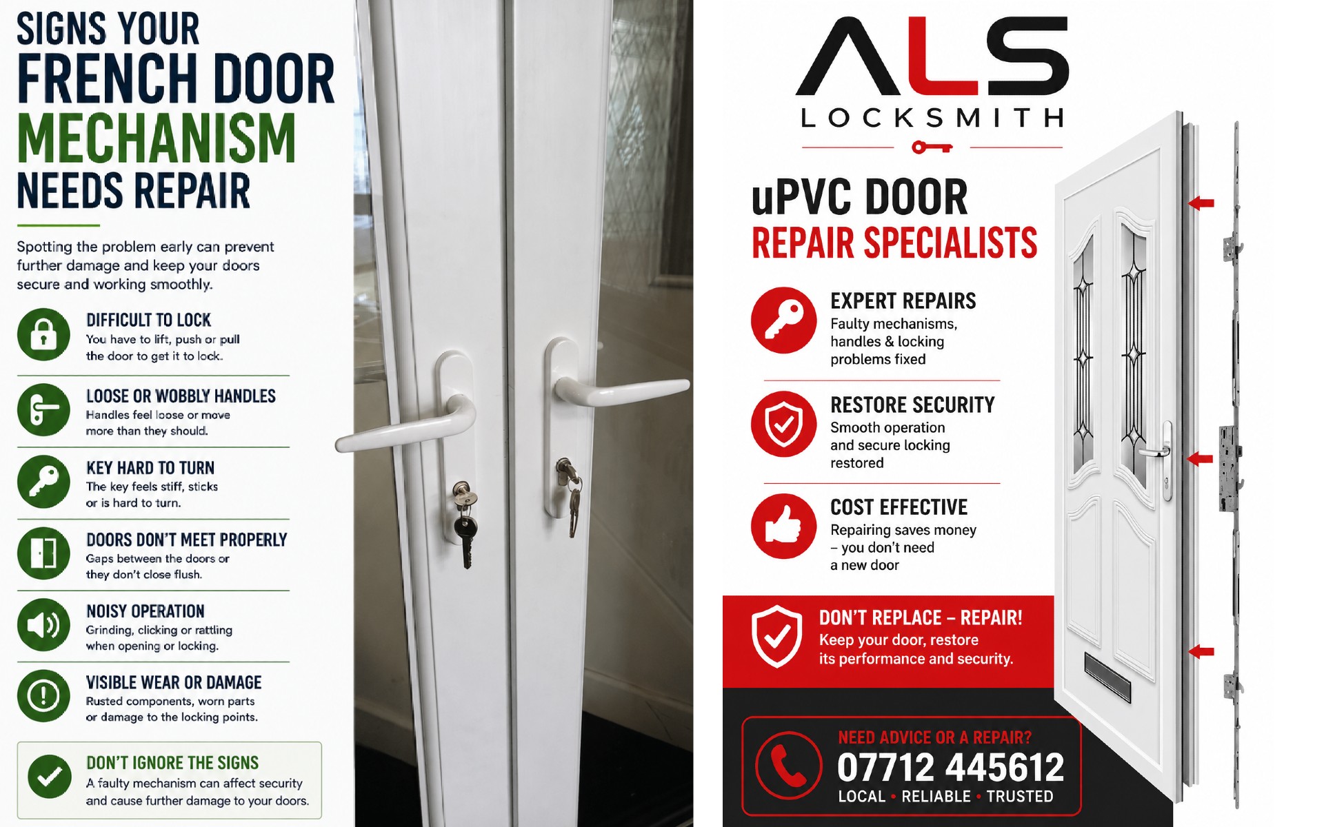 Signs Your French Door Mechanism Needs Repair