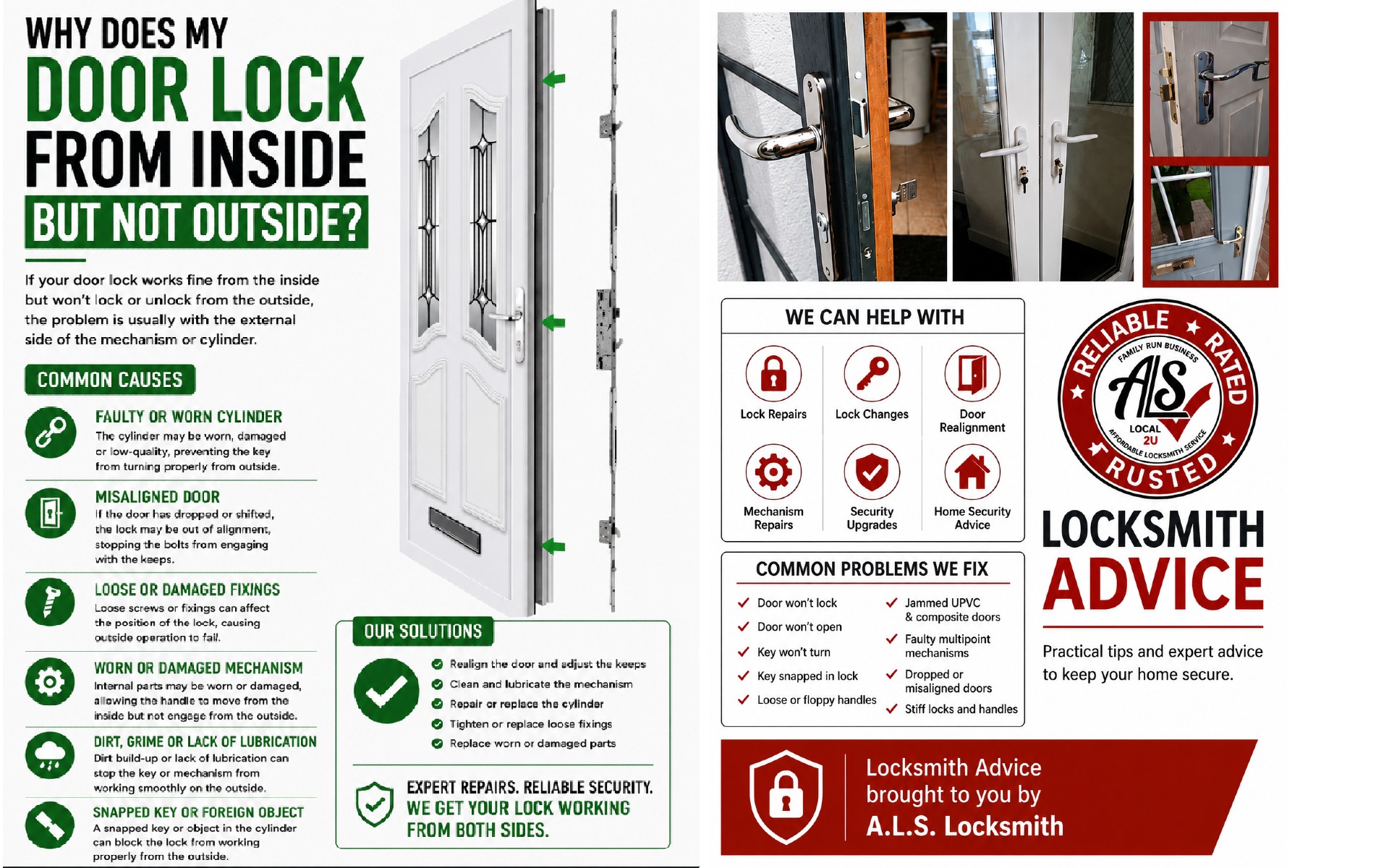Why Does My Door Lock From Inside but Not Outside?