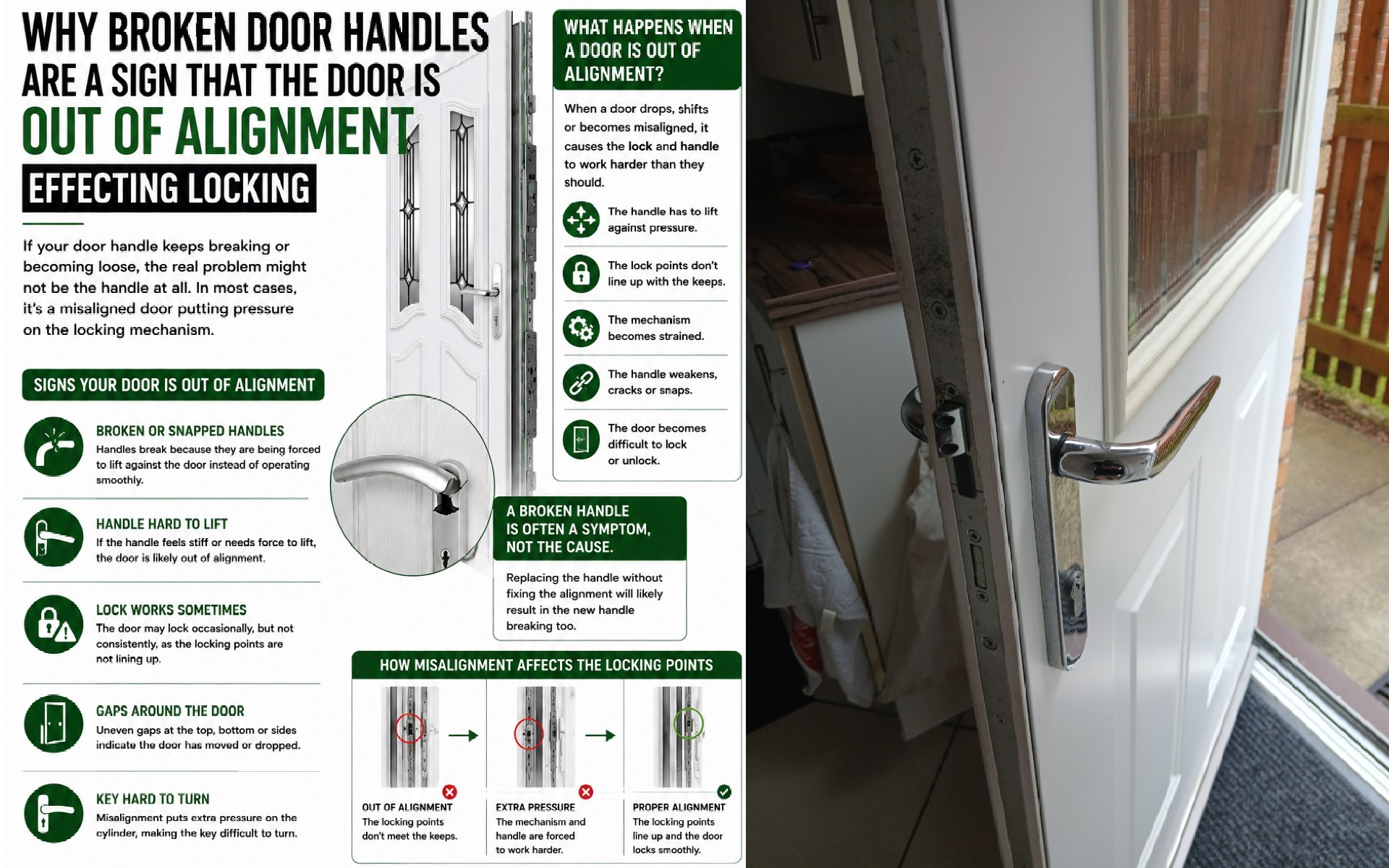 Why Broken Door Handles Are Often a Sign Your Door Is Out of Alignment