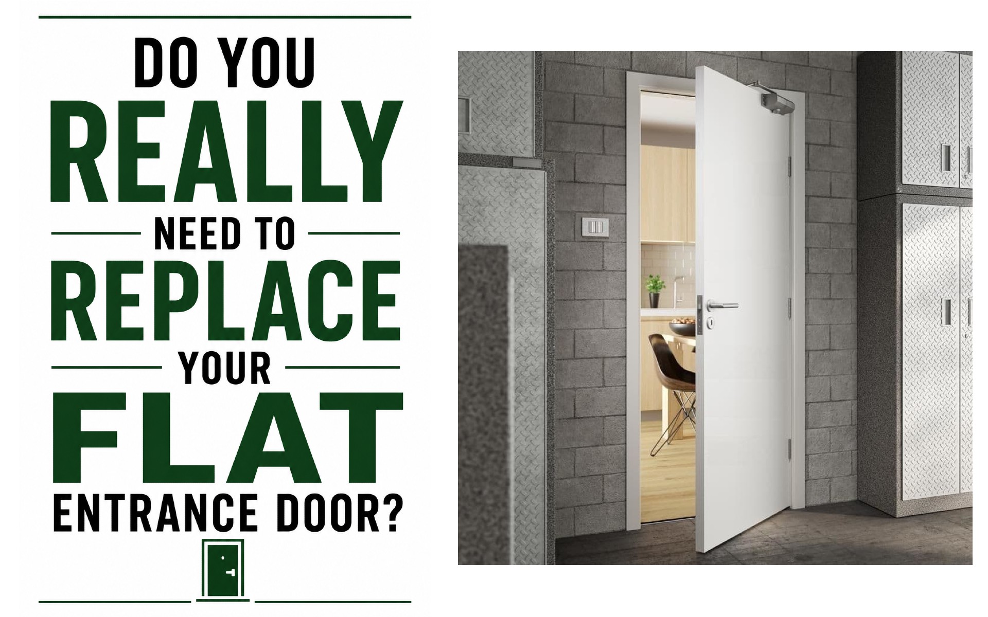 Do You Really Need to Replace Your Flat Entrance Door?