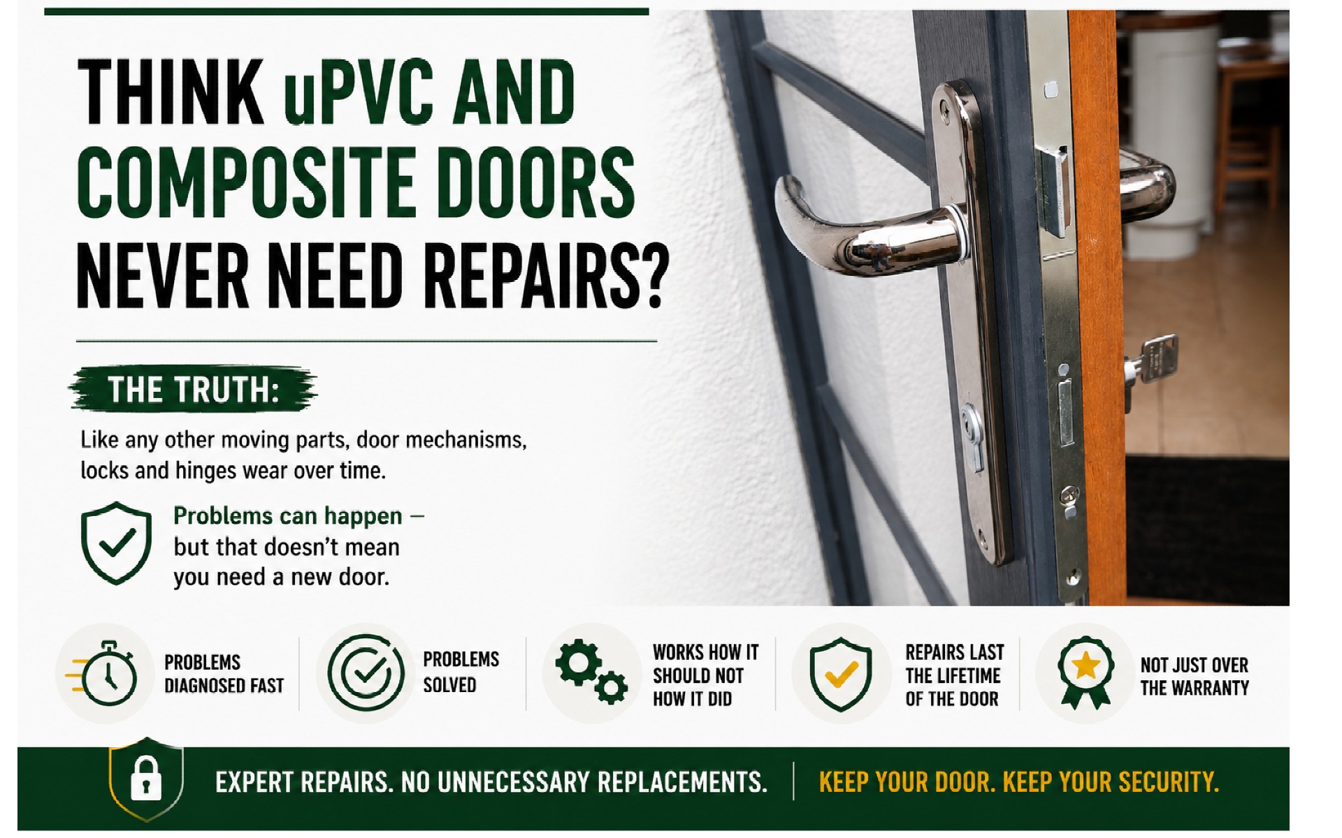 Myth: uPVC and Composite Doors Never Need Repairs