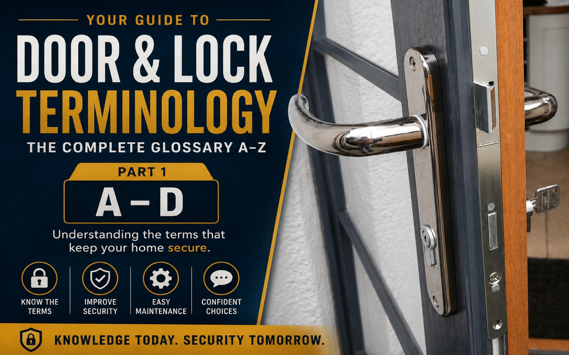 The Complete Door & Lock Glossary (A–Z) – Part 1 (A–D)
