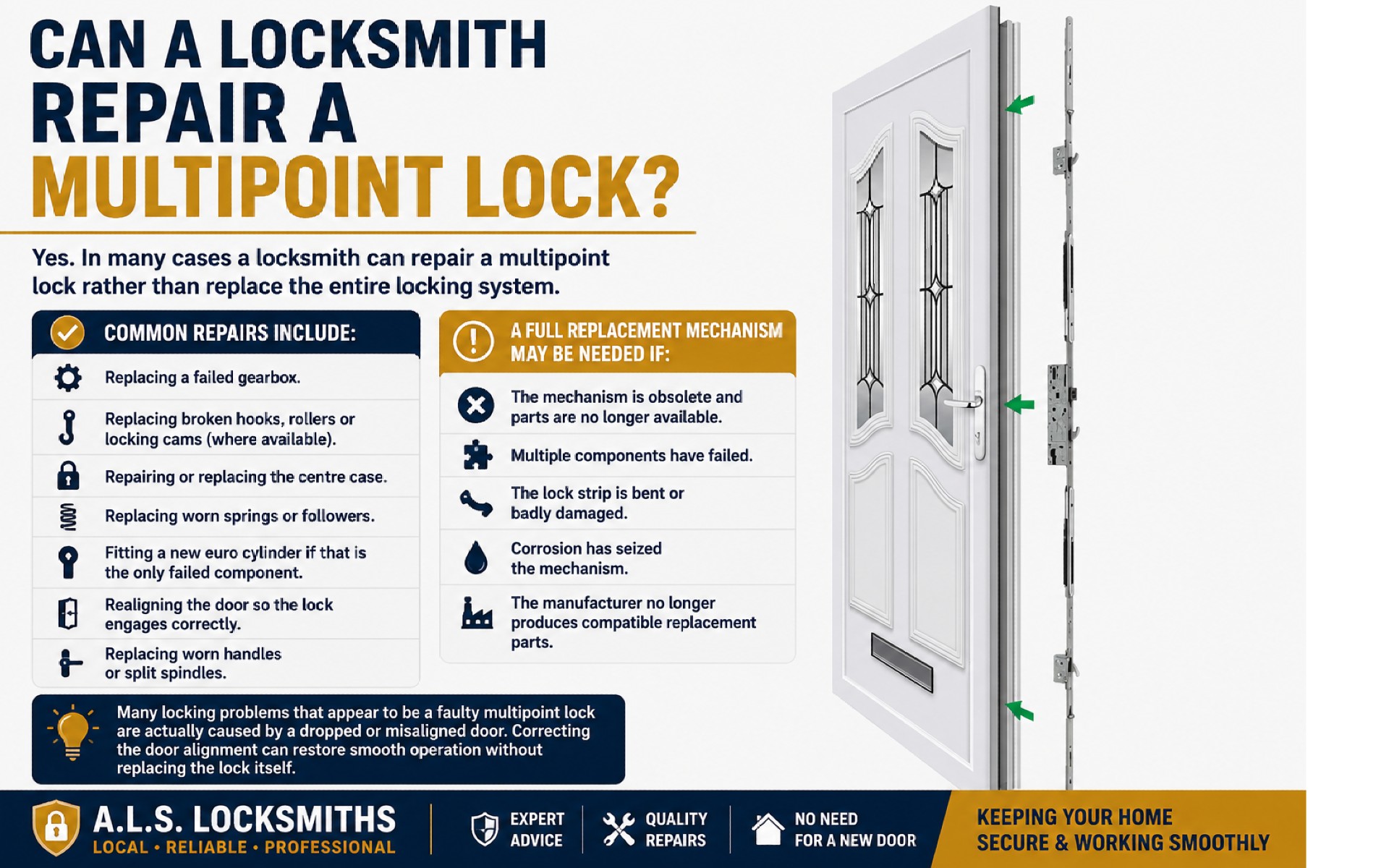 Can a Locksmith Repair a Multipoint Lock? Can a Locksmith Repair a Multipoint Lock?
