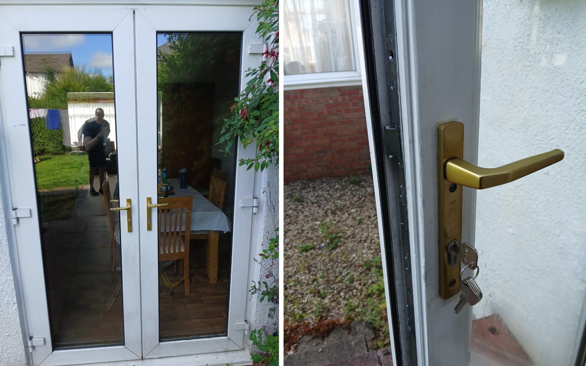 French Door Realignment in Renfrew – Preventing an Expensive Lock Failure
