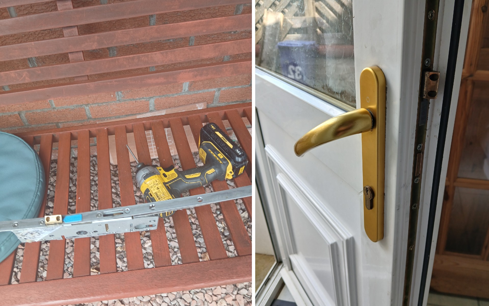 Jammed Front Door Opened Without Damage and Realigned