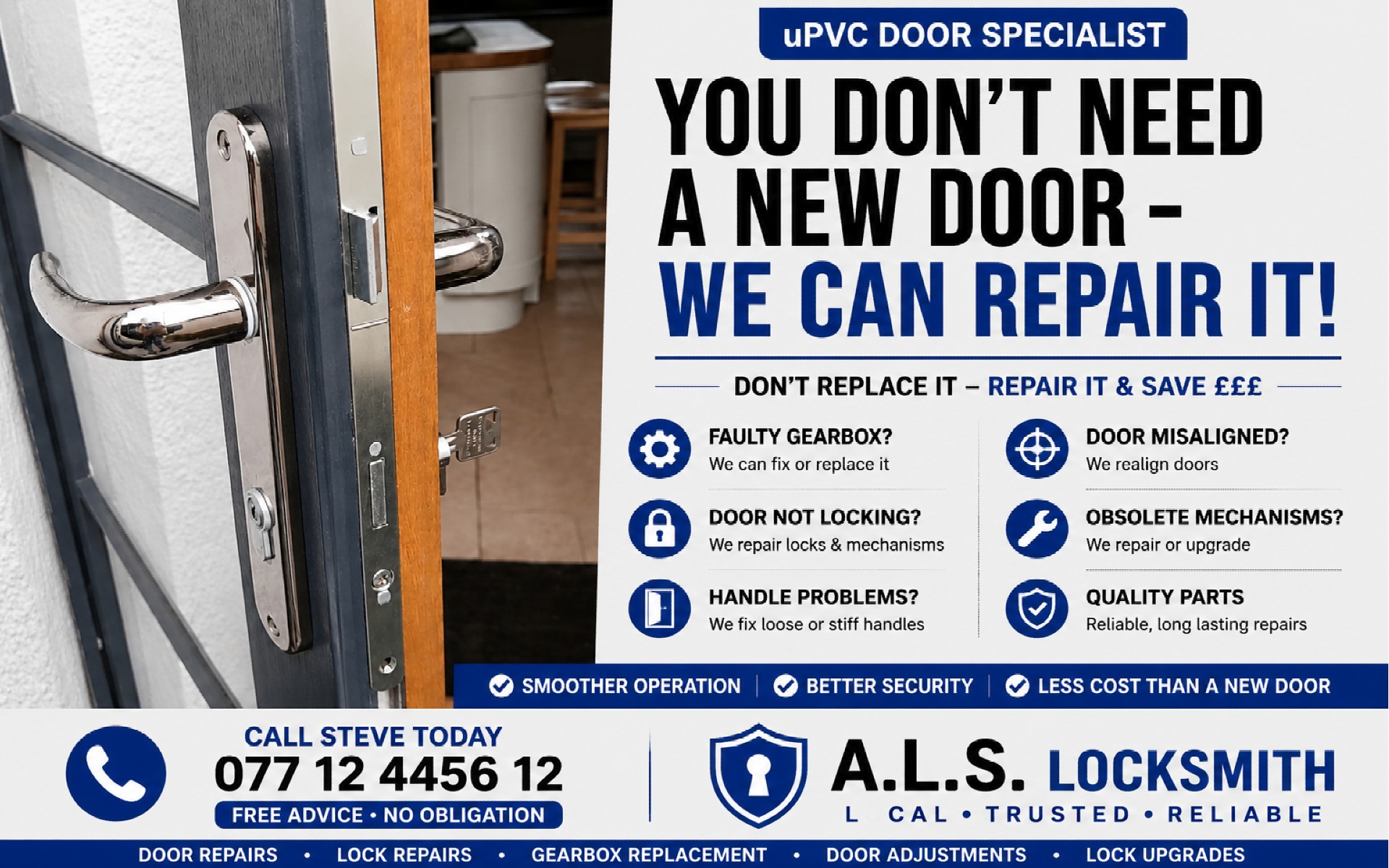 Broken uPVC Door Lock Mechanism? Here's What to Do Next