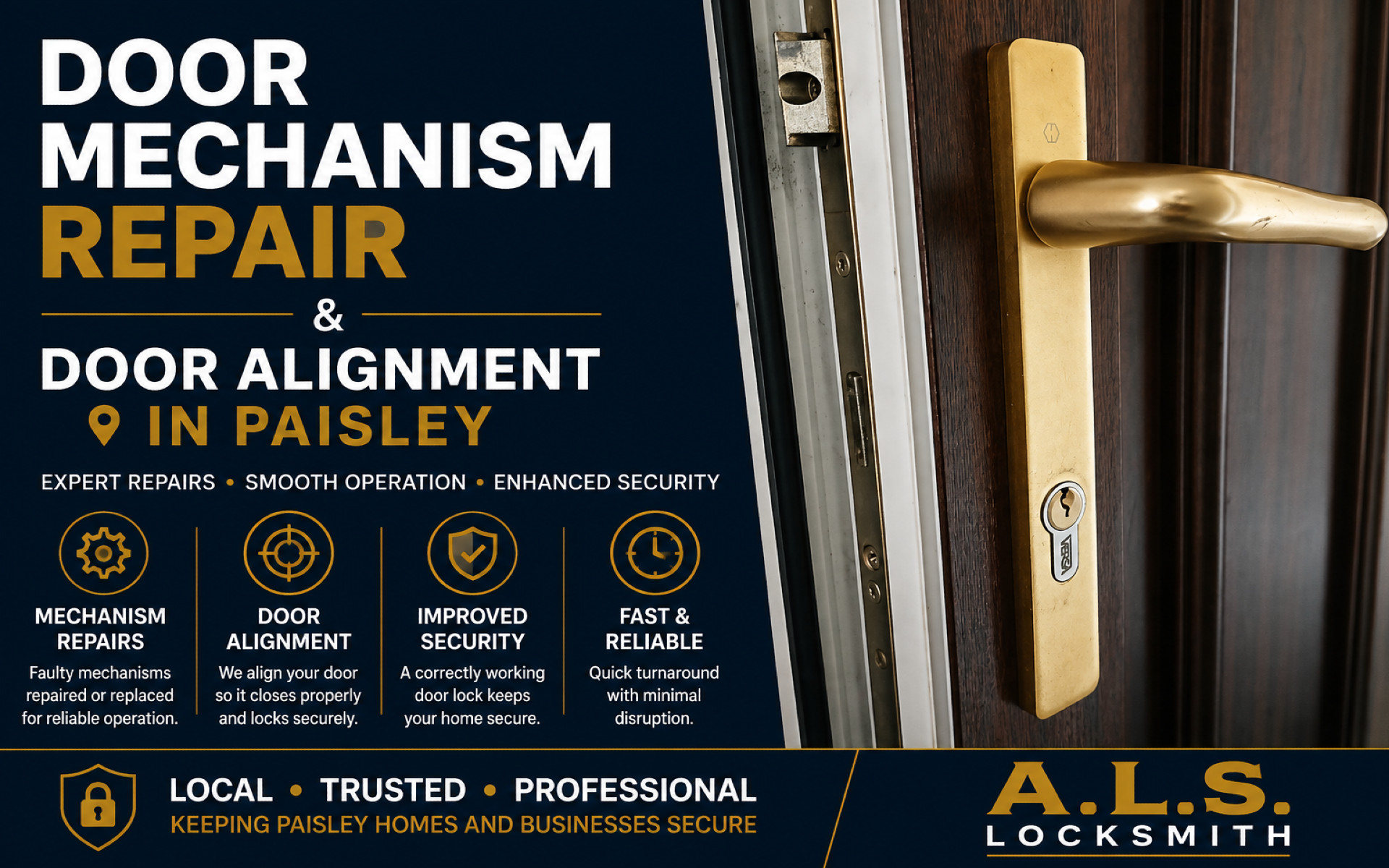 Door Mechanism Repair & Door Alignment in Paisley