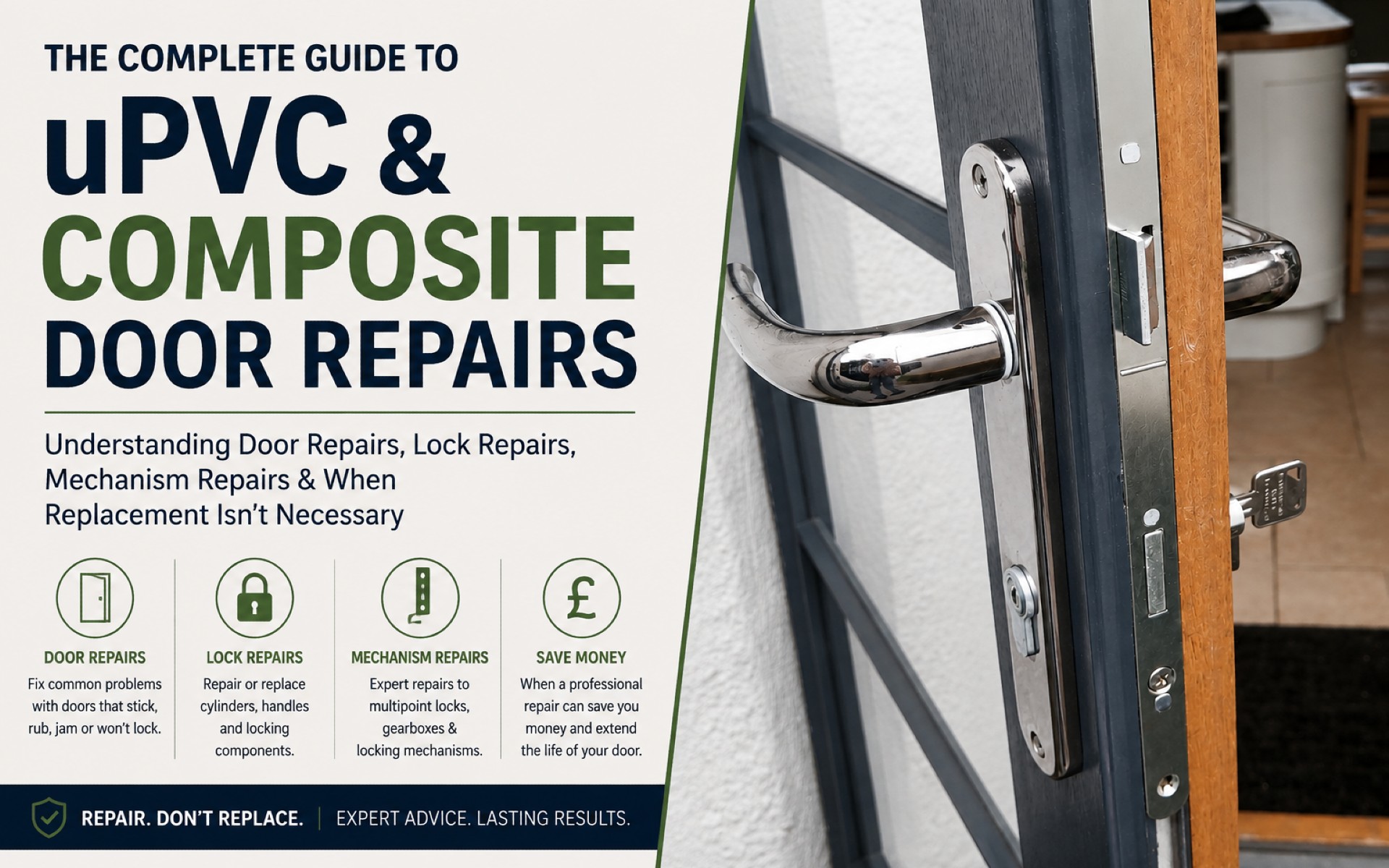 The Complete Guide to uPVC & Composite Door Repairs Understanding Door Repairs and Lock Repairs The Complete Guide to uPVC & Composite Door Repairs Understanding Door Repairs and Lock Repairs