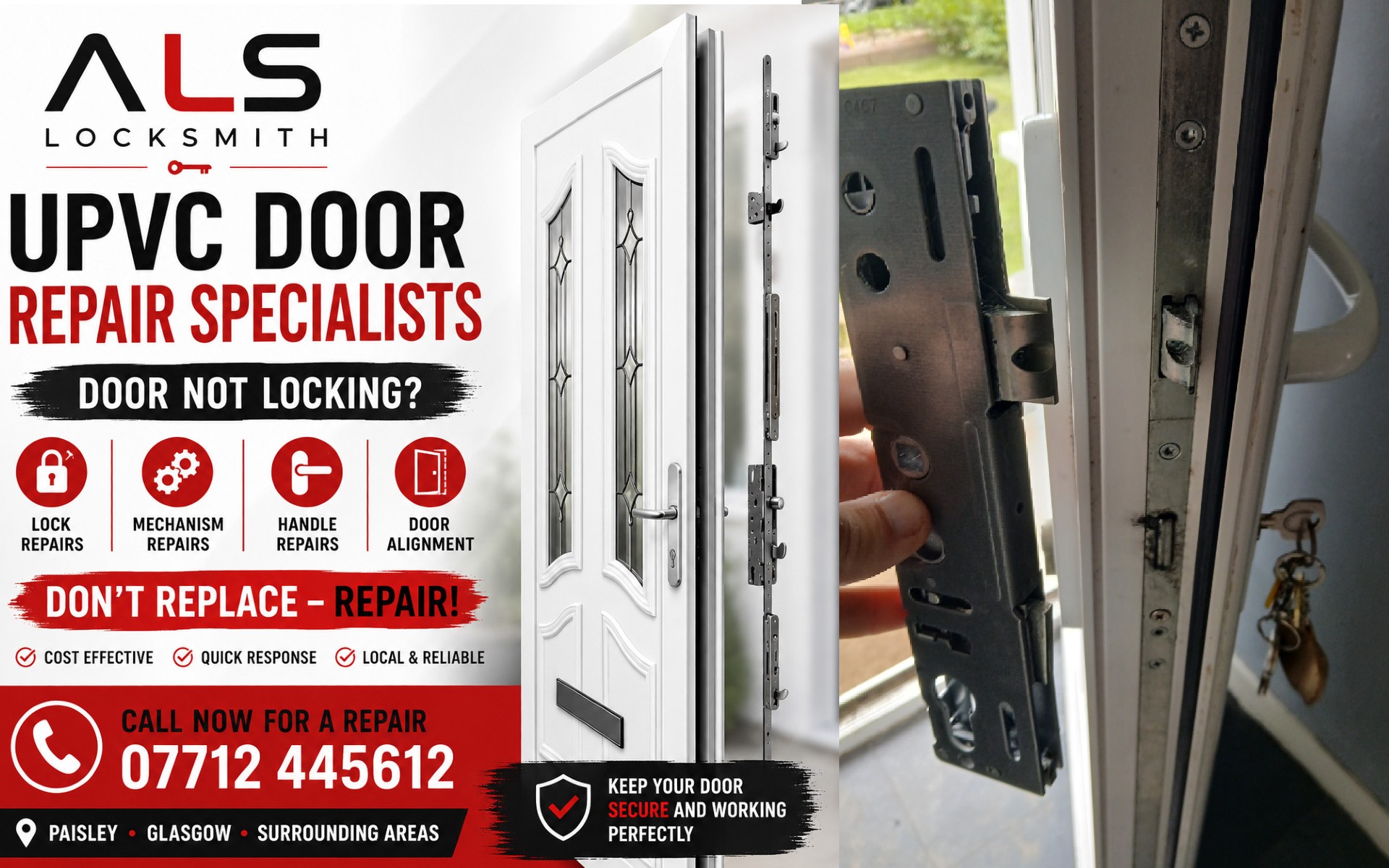 Composite Door Lockmaster Gearbox Failure in Paisley: Repairing a 15-Year-Old Jammed Door Composite Door Lockmaster Gearbox Failure in Paisley: Repairing a 15-Year-Old Jammed Door