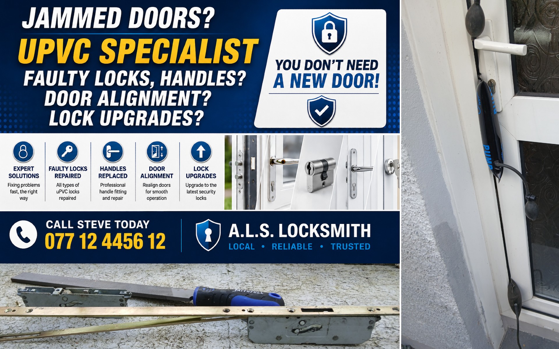 Jammed uPVC Door Repair in Dumbarton: Restoring a 30-Year-Old Locking Mechanism Jammed uPVC Door Repair in Dumbarton: Restoring a 30-Year-Old Locking Mechanism