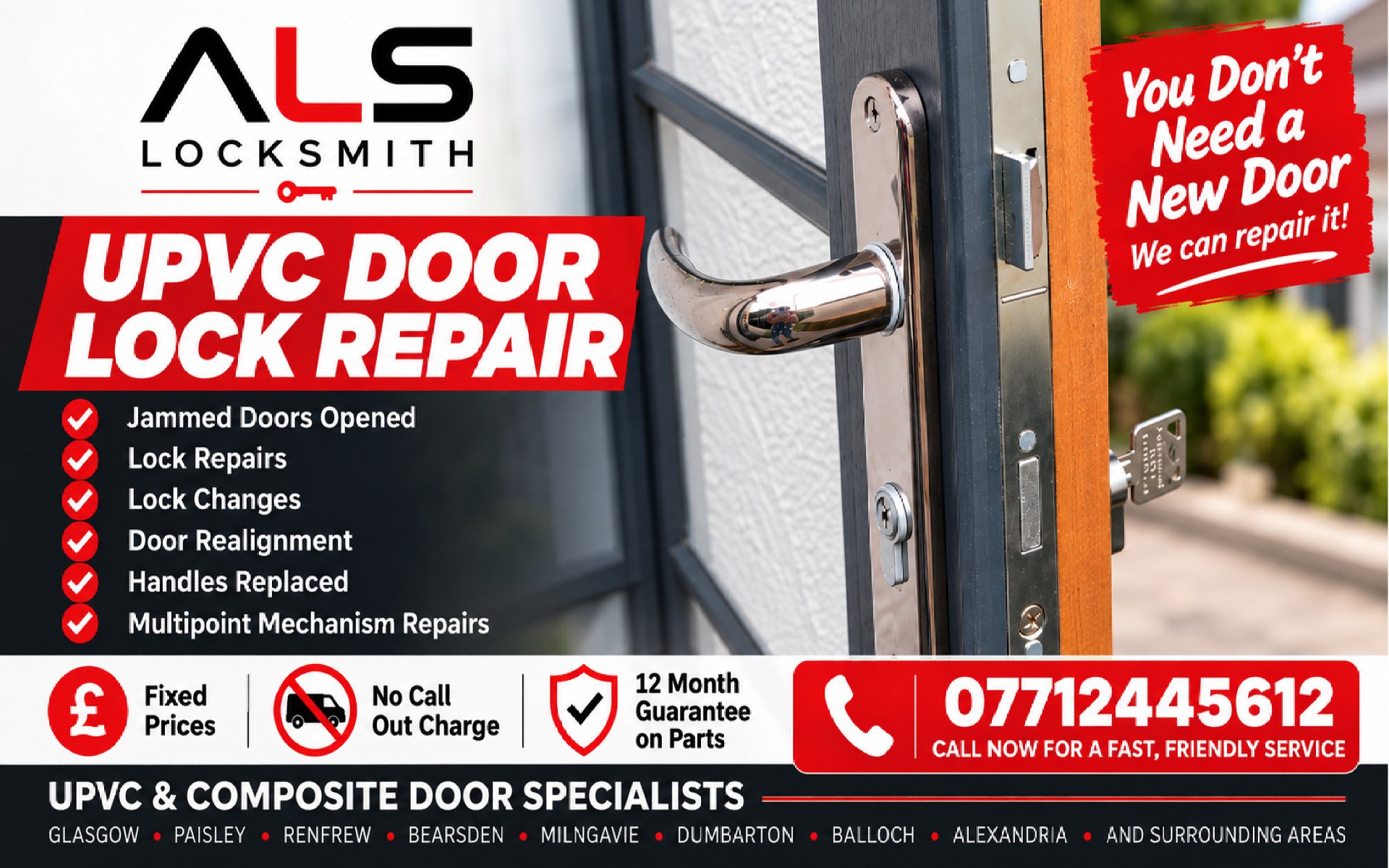 UPVC Door Lock Repairs – You Don’t Need a New Door!