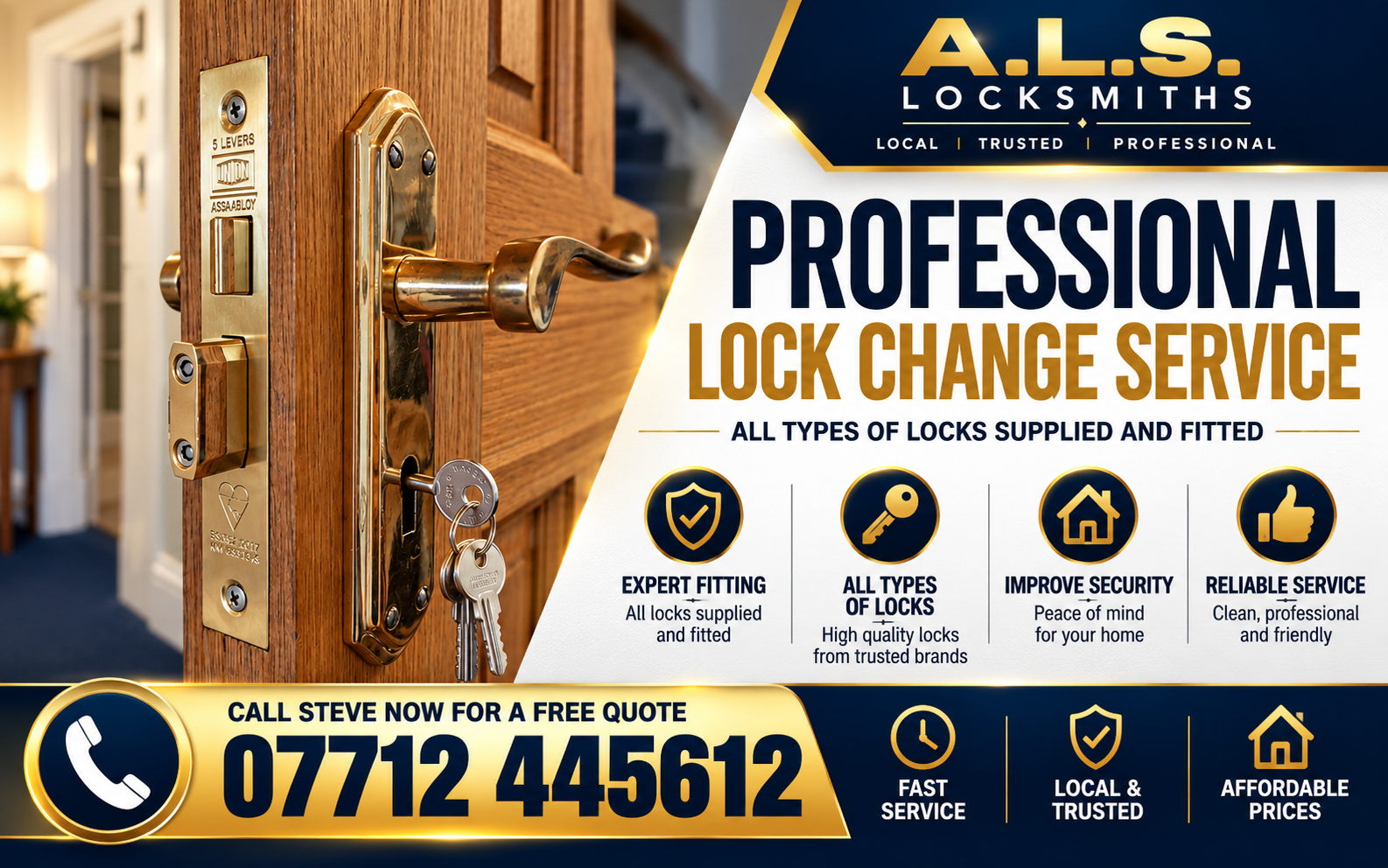Professional Lock Changes in  and around Paisley & Glasgow 