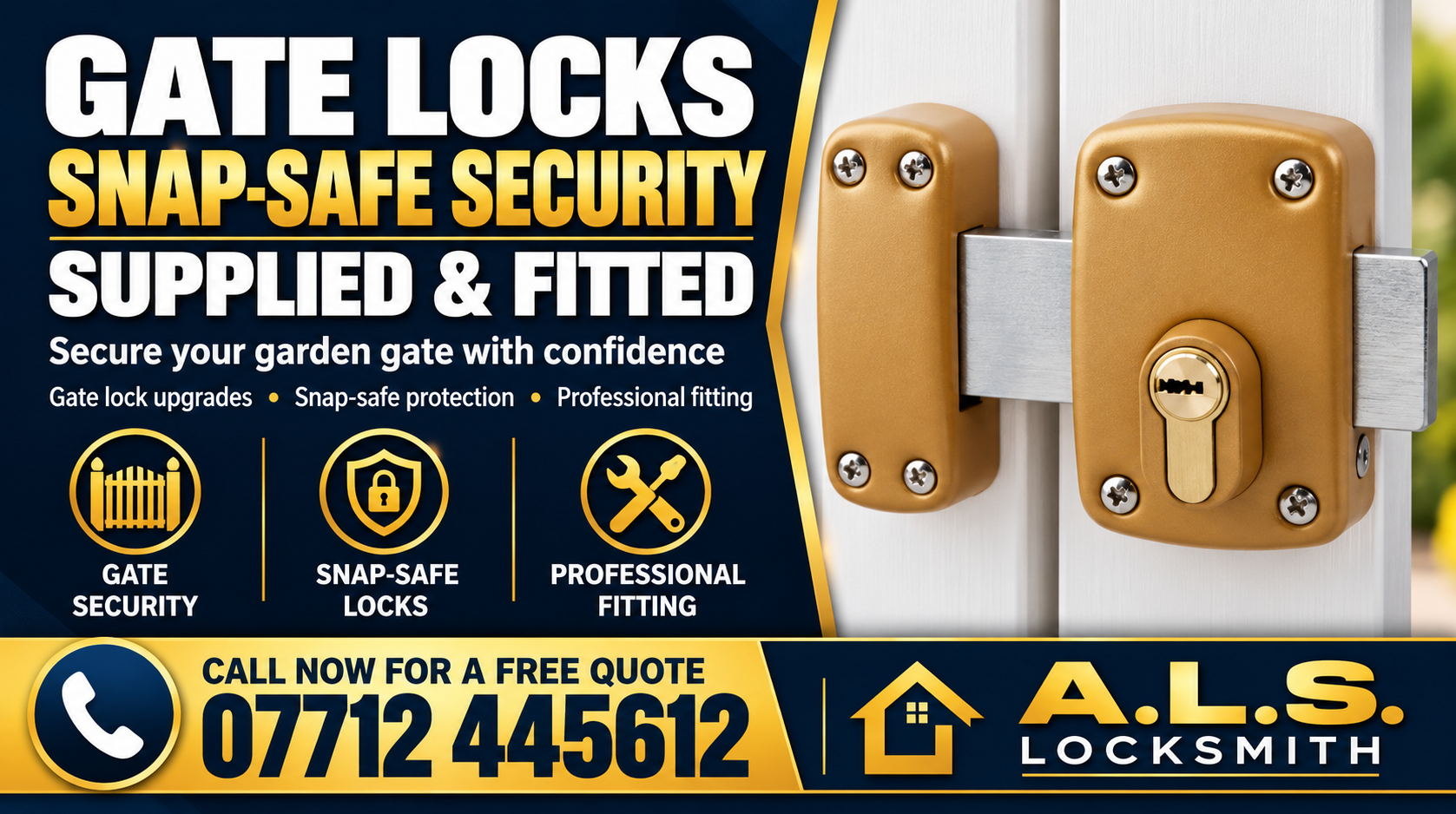 Garden Gate Locks Supplied and Fitted – Snap-Safe Security for Wooden Gates Garden Gate Locks Supplied and Fitted – Snap-Safe Security for Wooden Gates