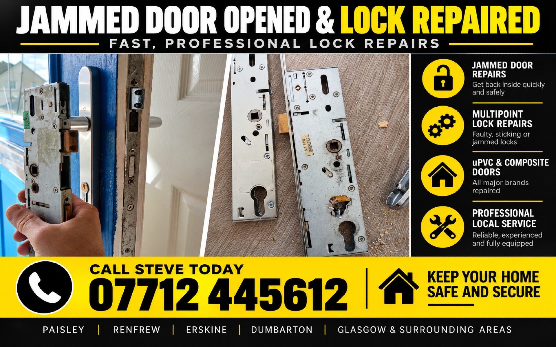 Door Won't Open? Professional Jammed Door Repairs in Paisley and Glasgow Door Won't Open? Professional Jammed Door Repairs in Paisley and Glasgow